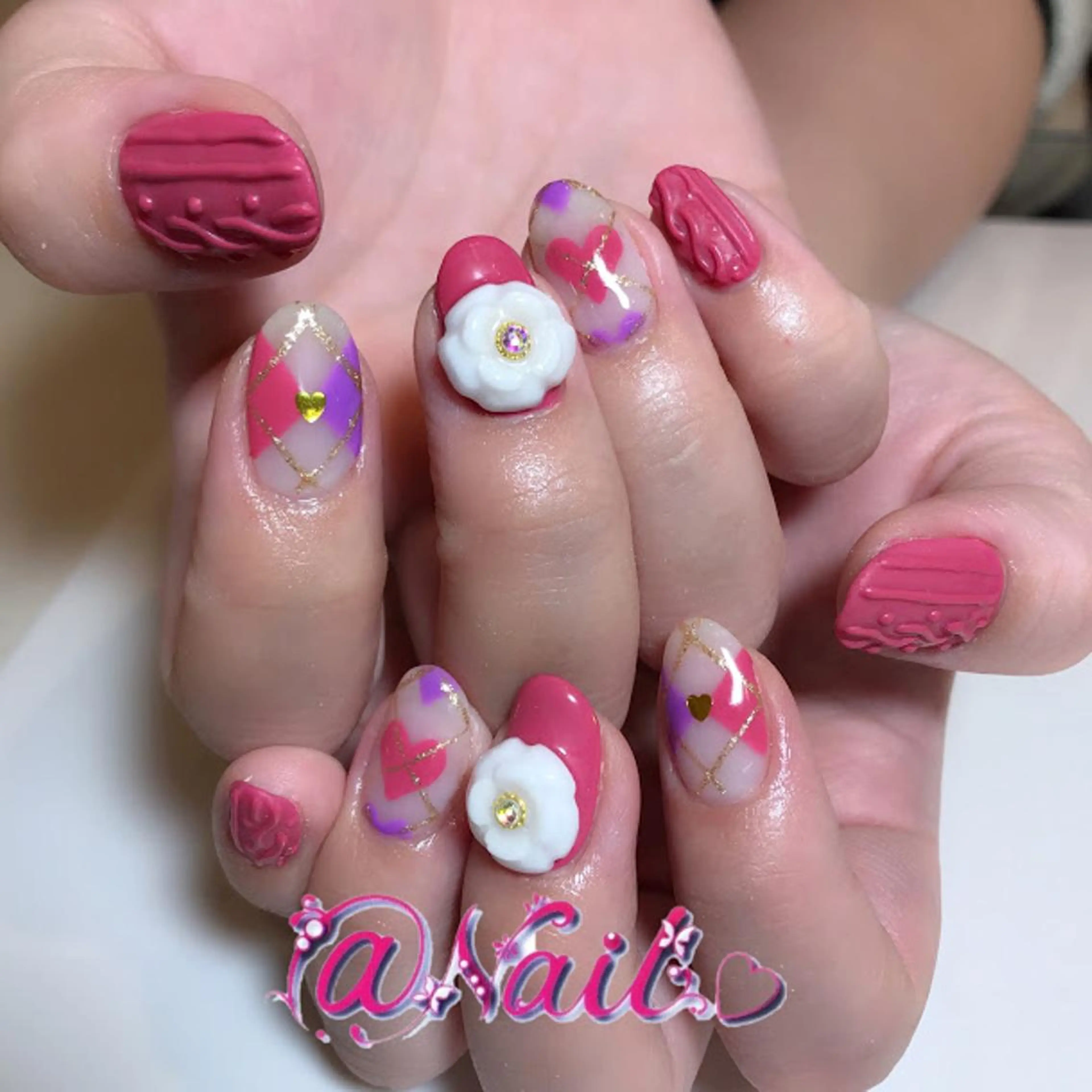 ネイル 小尾 栞のネイルデザイン