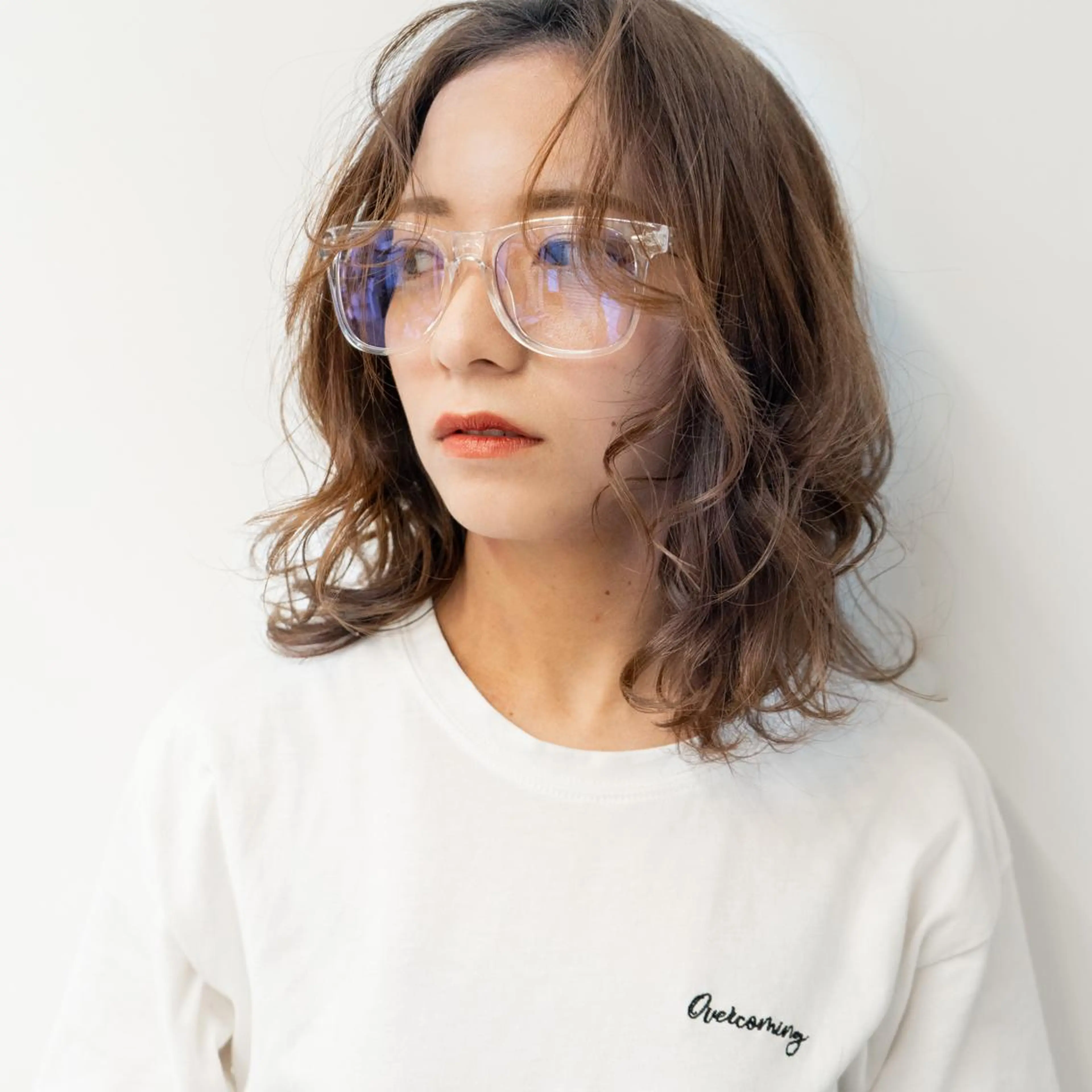 カラー アッシュ アッシュブラウン ブラウンカラー オレンジ カット ヘアカラー トリートメント 天王寺髪質改善なら よしみさん✨のヘアスタイル