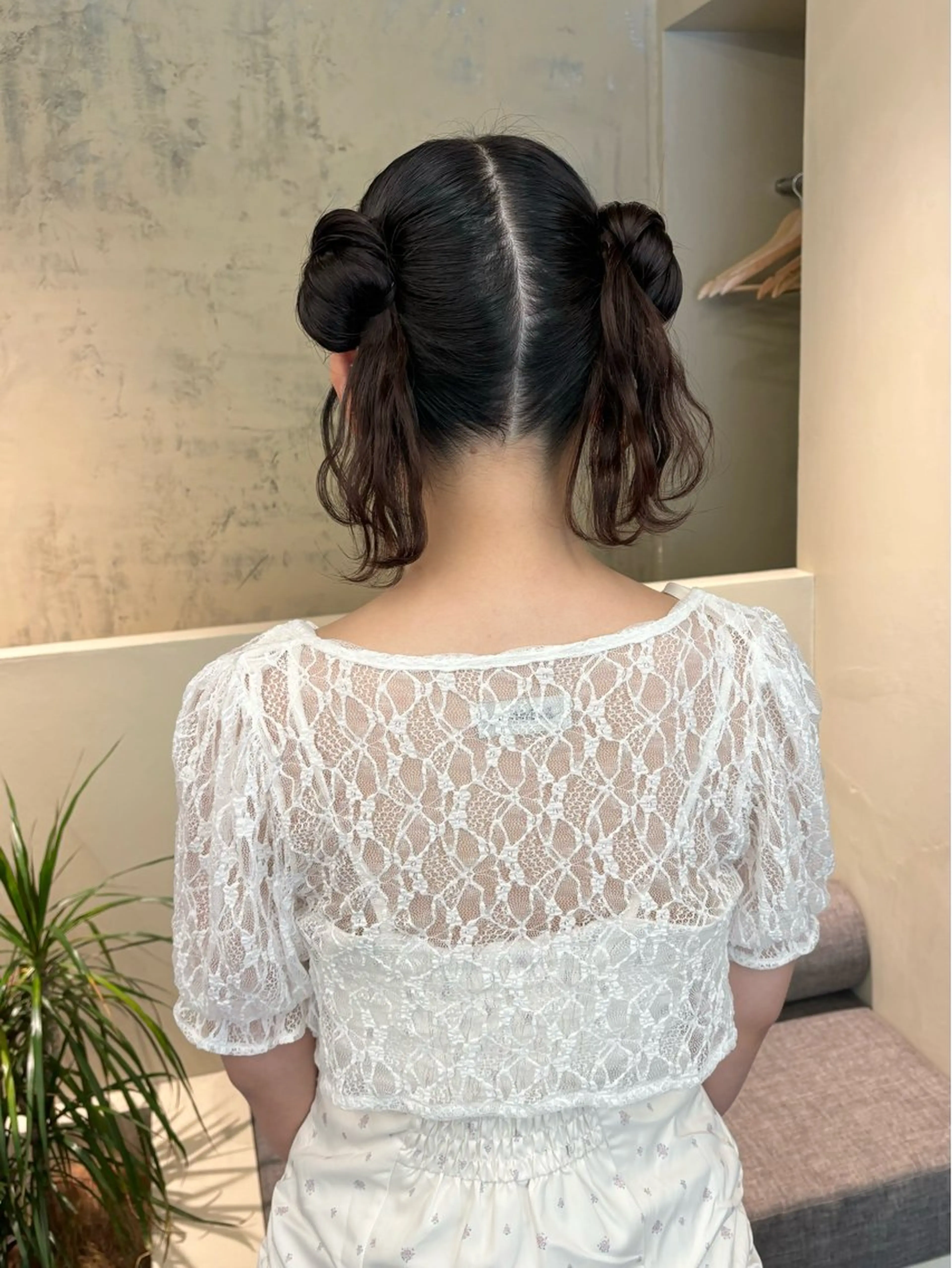 ロング ヘアアレンジ お団子ヘア ヘアセット 武田美空🐇 ボブ/暖色カラー🌷のヘアスタイル