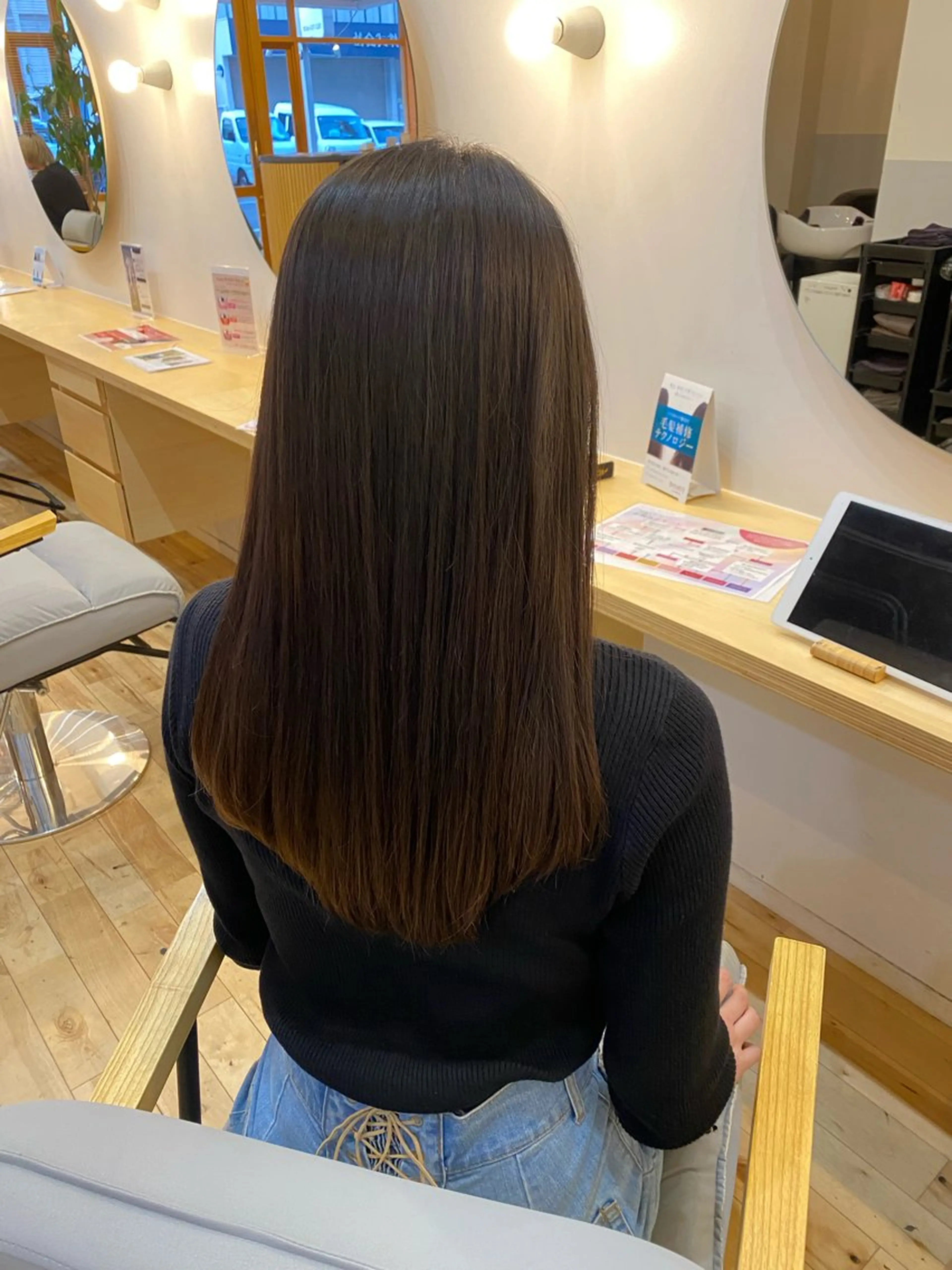 ロング 縮毛矯正 en-te:im所属・かとう ゆうきのヘアスタイル