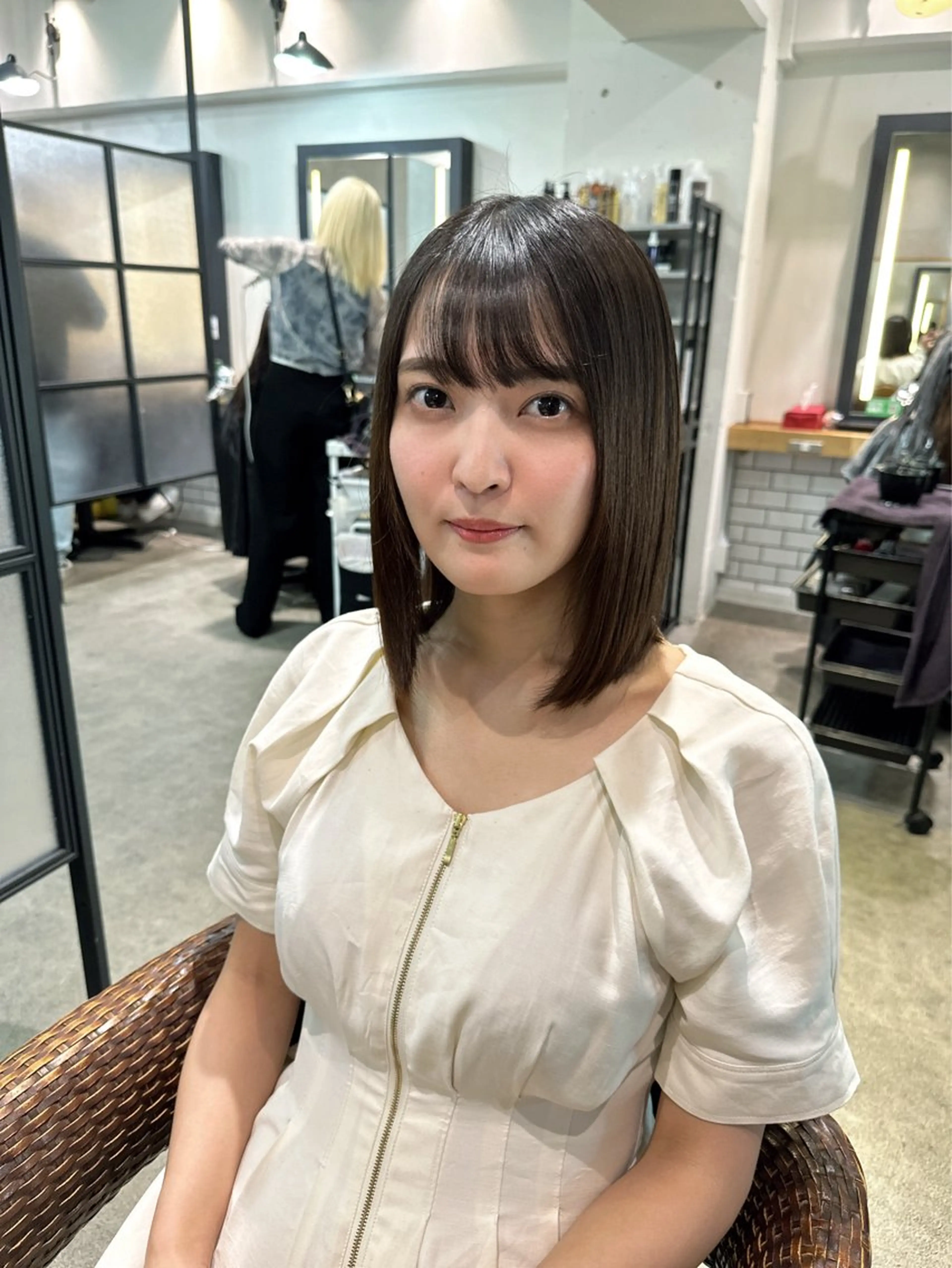 カラー パーマ ヘアアレンジ メンズ キッズ メンズブリーチ メンズ韓国風 メンズウルフカット ベージュカラー 黒髪 🌈髪質改善TR 艶カラーユウダイ🌈のヘアスタイル