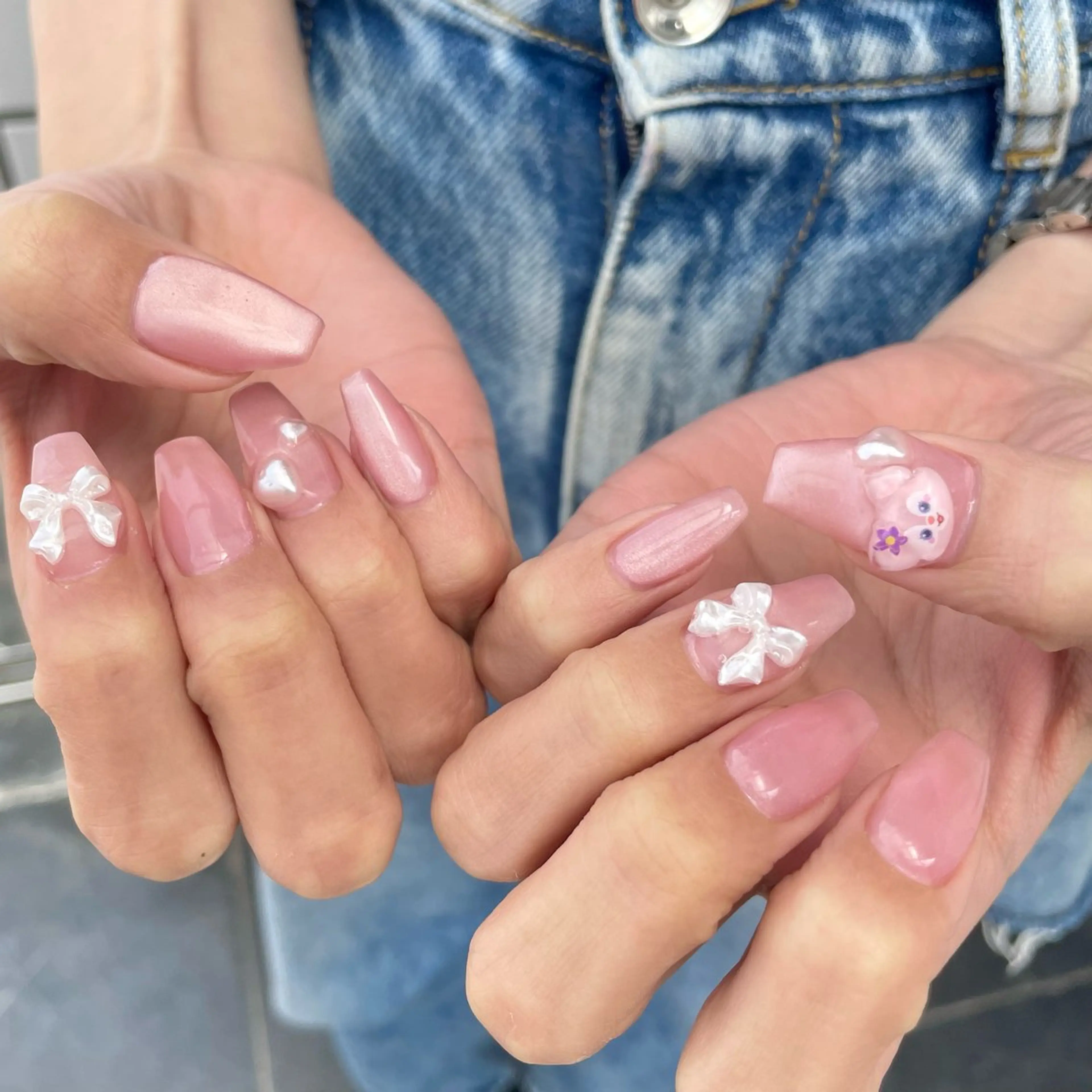 ネイル ジェルネイル マグネットネイル ハンドネイル Nail ヌシん家 AKANEのネイルデザイン