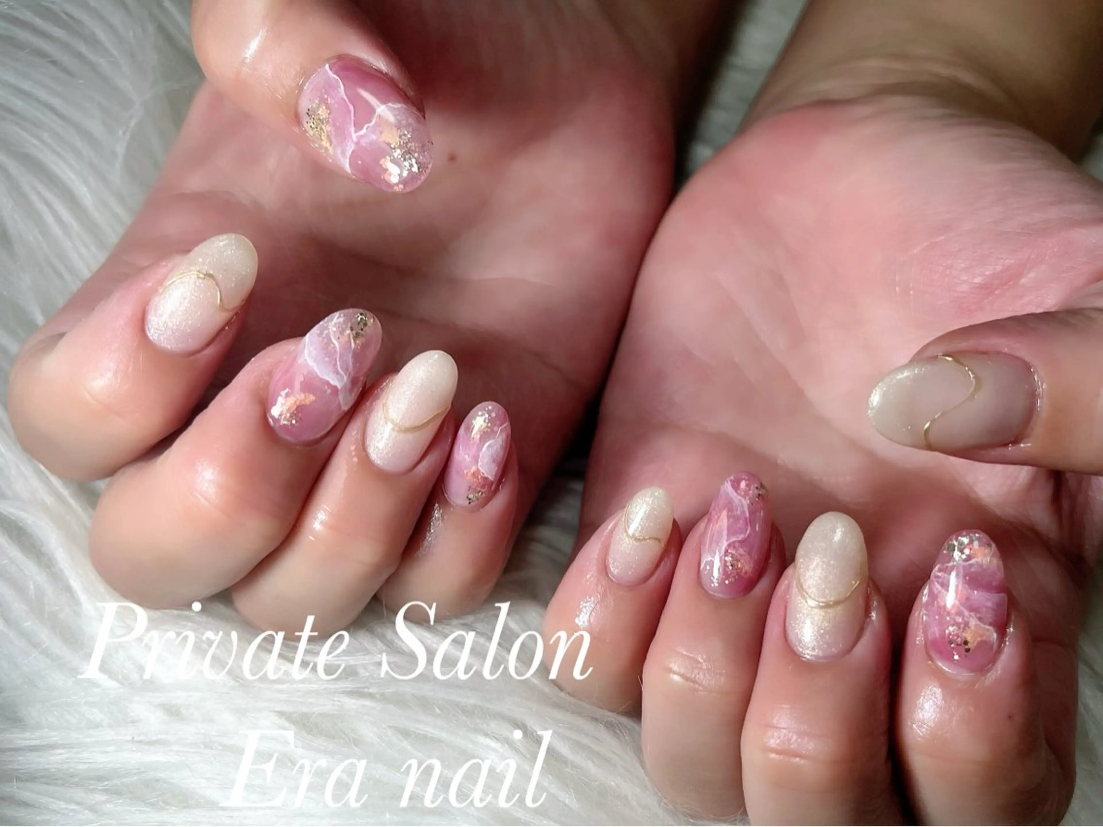 ネイル 大理石ネイル(マーブル) Era nailのネイルデザイン