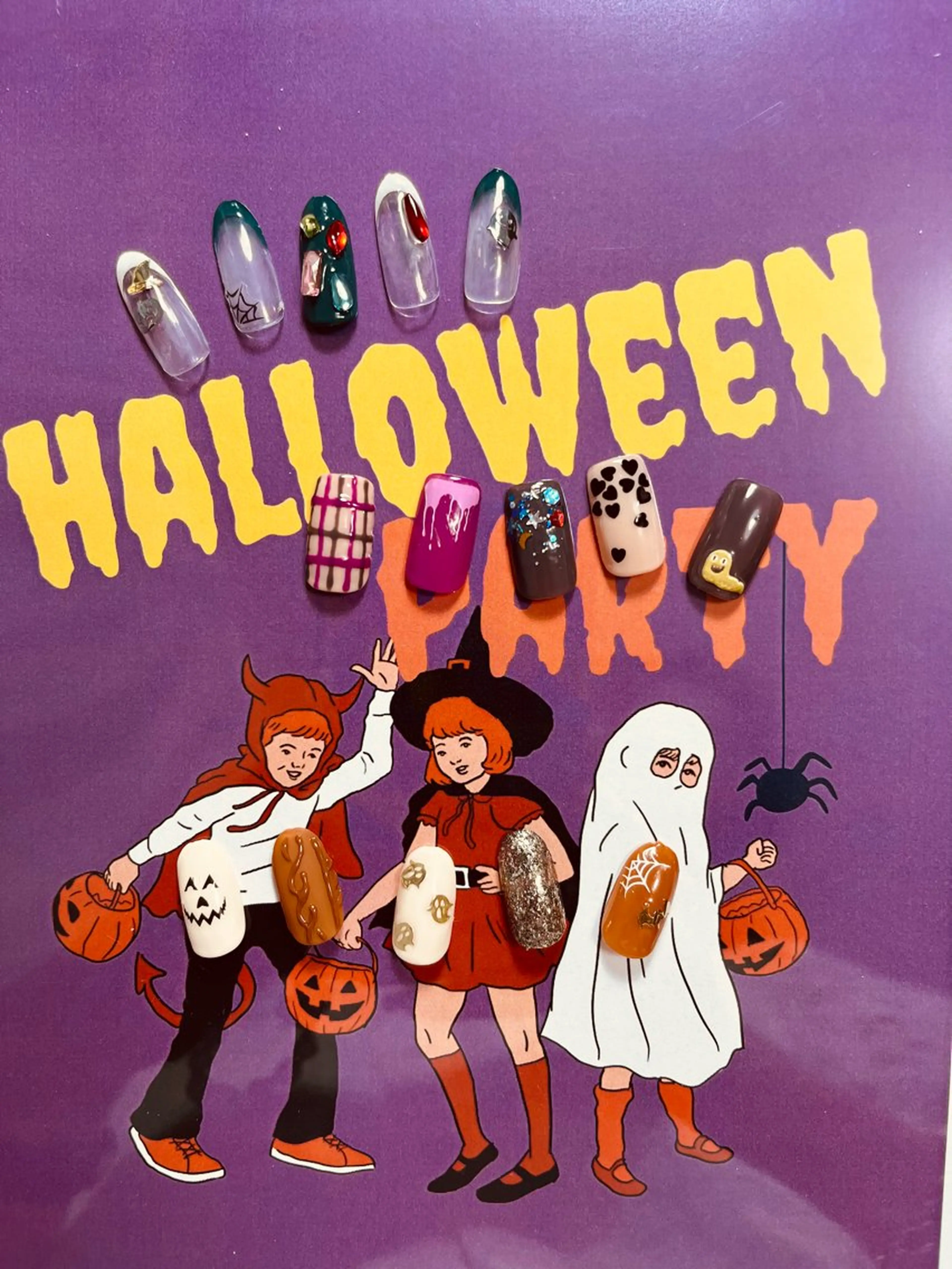 ネイル ハロウィン 持ち込み nail room.のネイルデザイン
