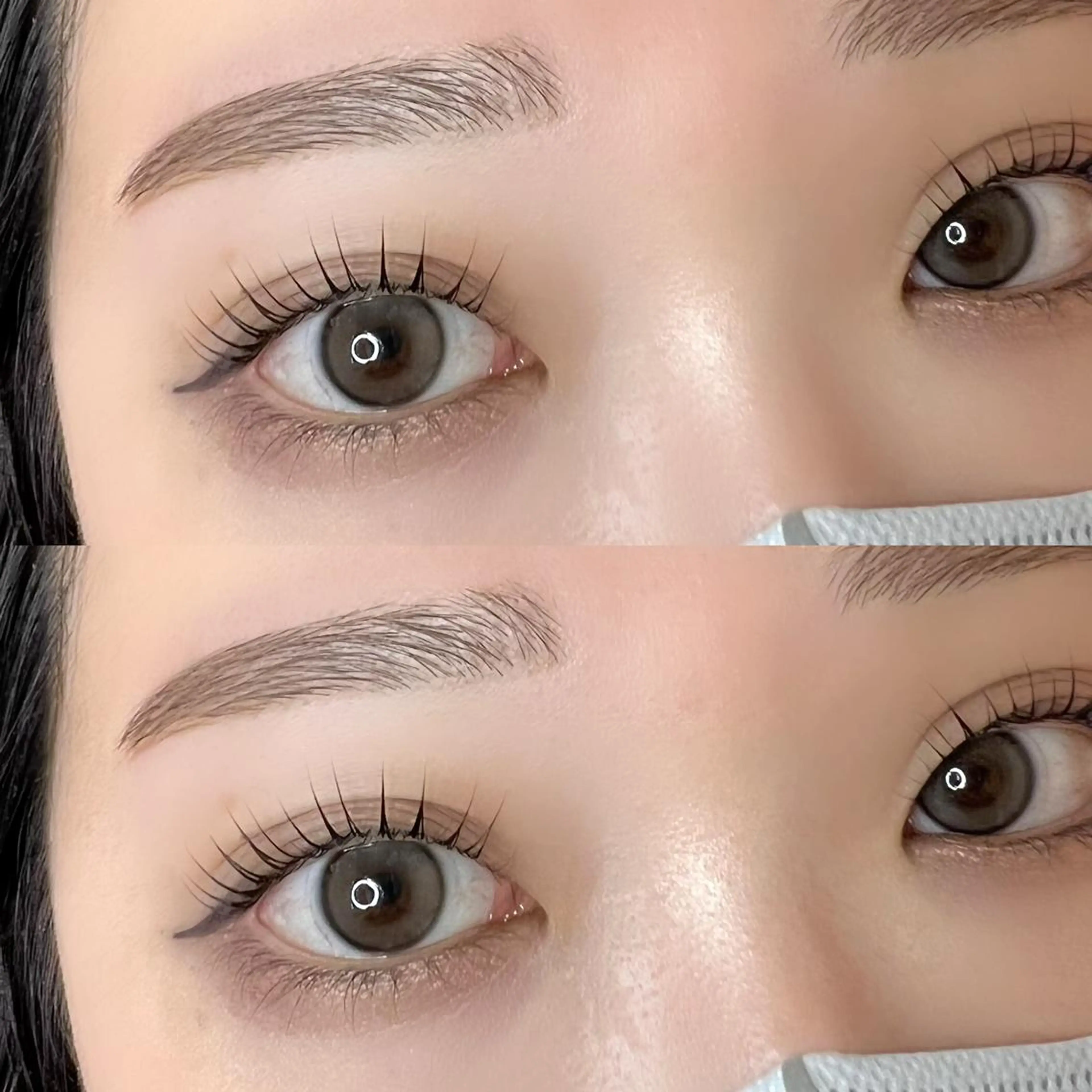 【セットメニュー①】アイブロウWAX＋パリジェンヌorまつげパーマ＋コーティングの写真