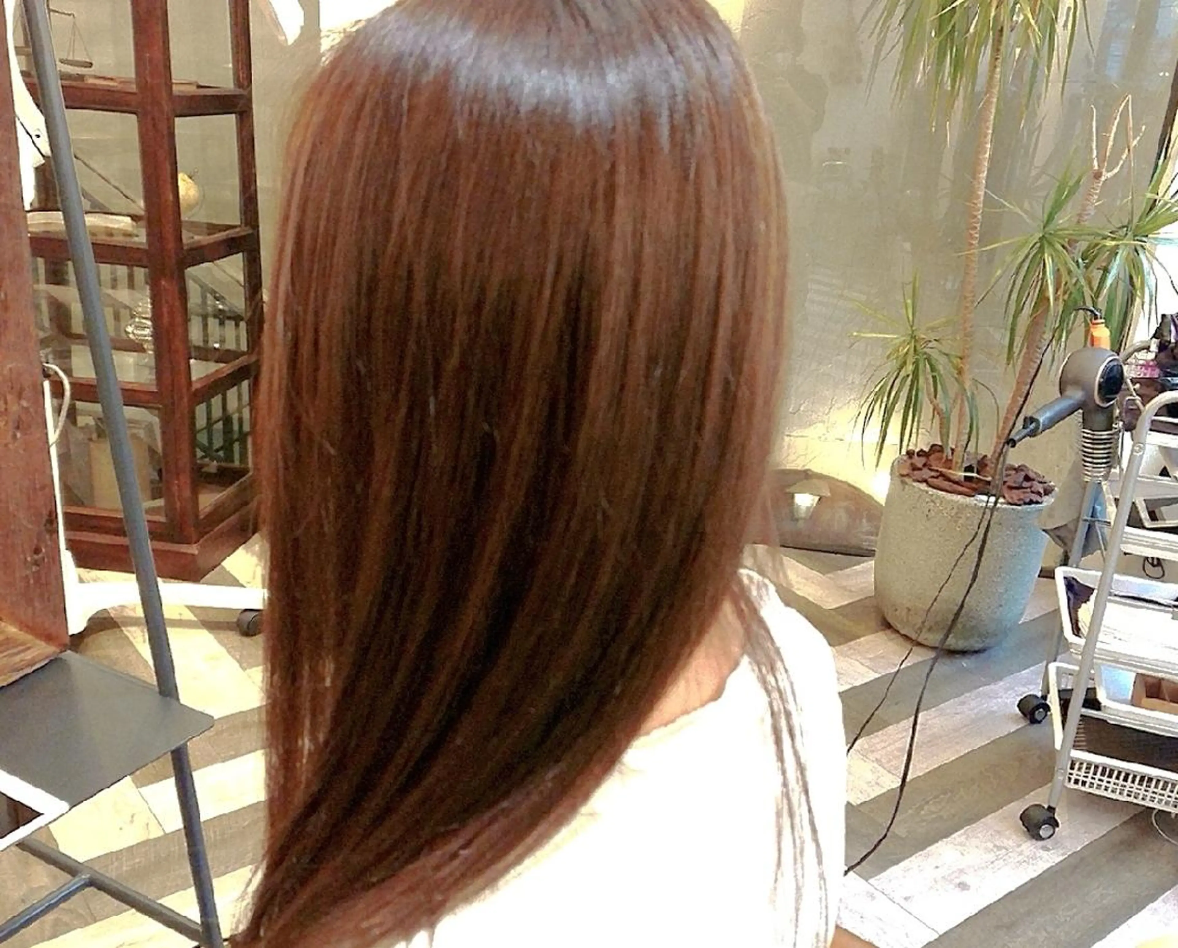 ロング カット ヘアカラー トリートメント 渡辺 康行のヘアスタイル