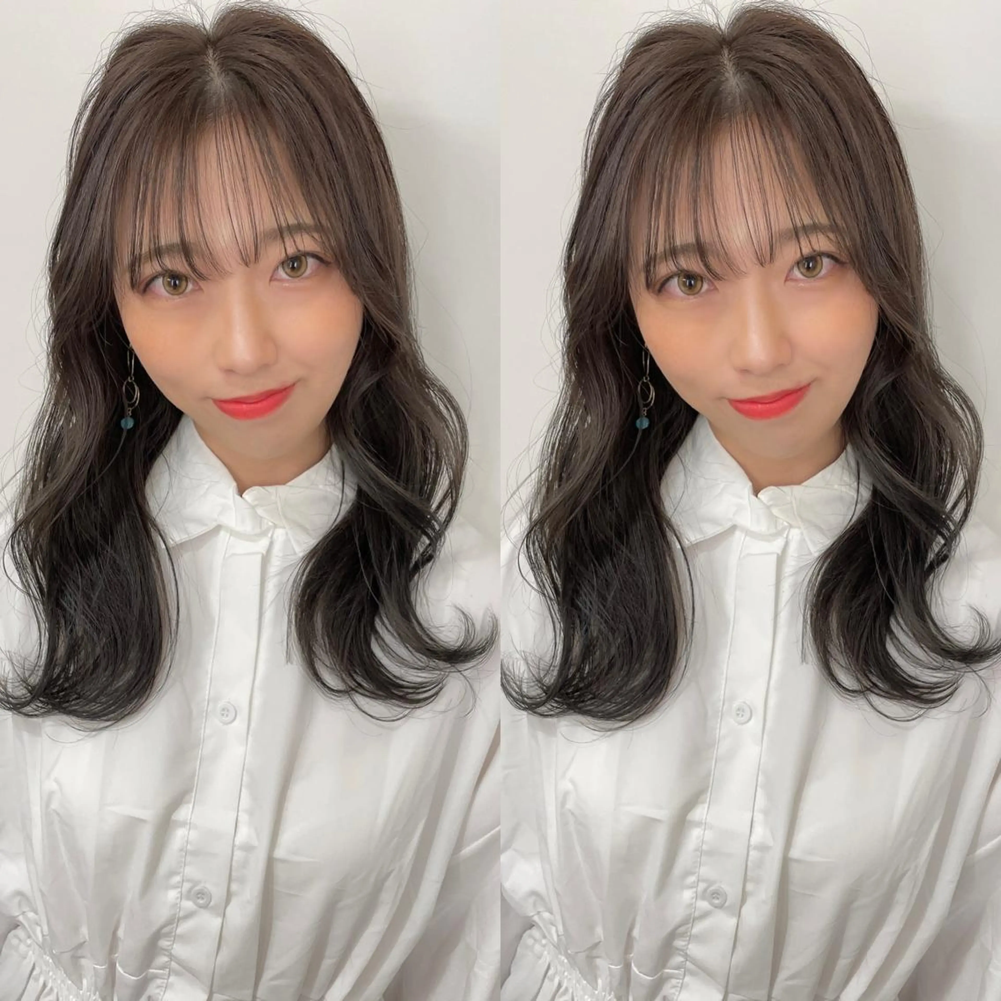 セミロング カラー カット ヘアカラー トリートメント 髪質改善will hairdesignのヘアスタイル