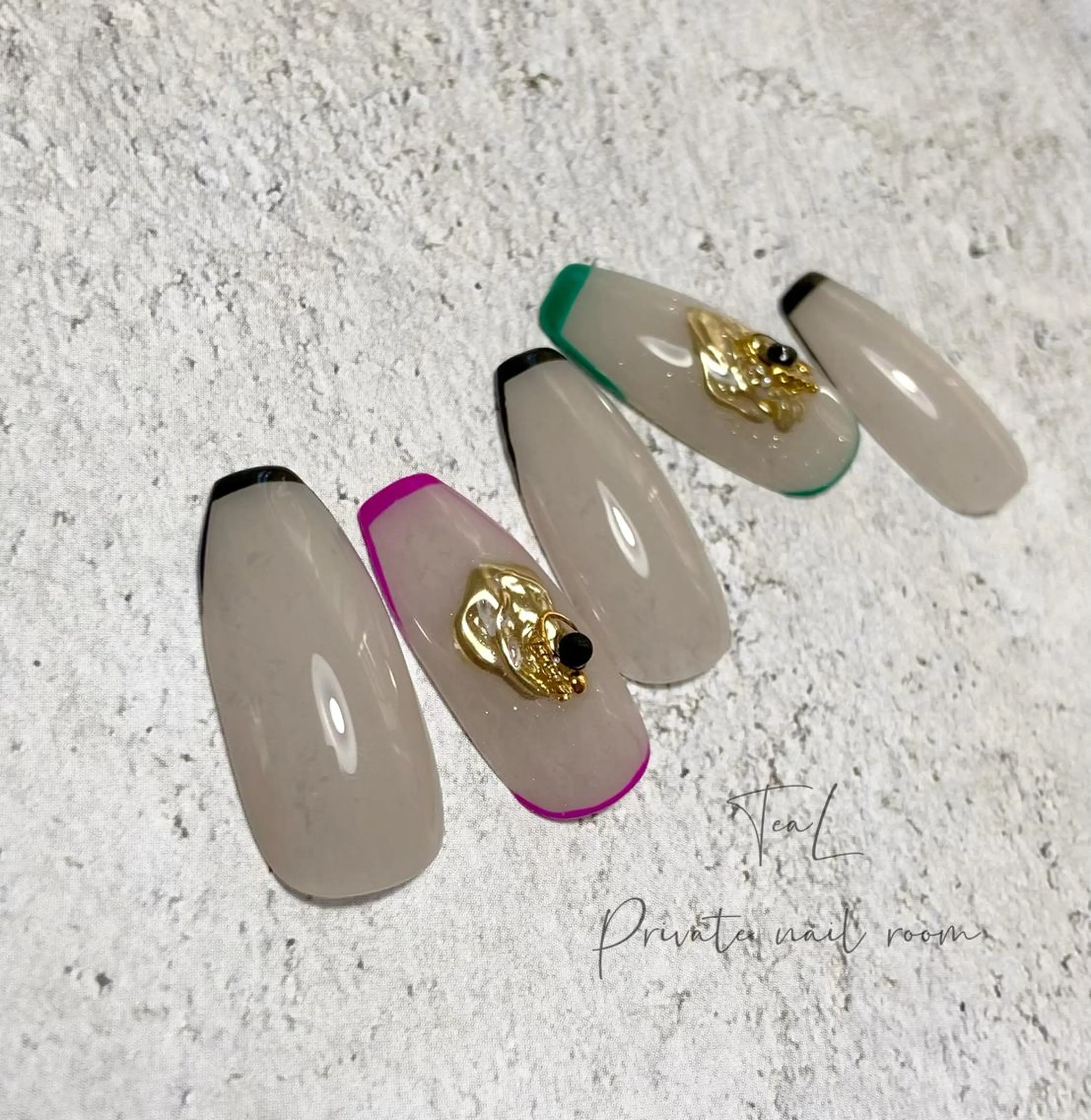 ネイル ハンドネイル TeaL nailのネイルデザイン