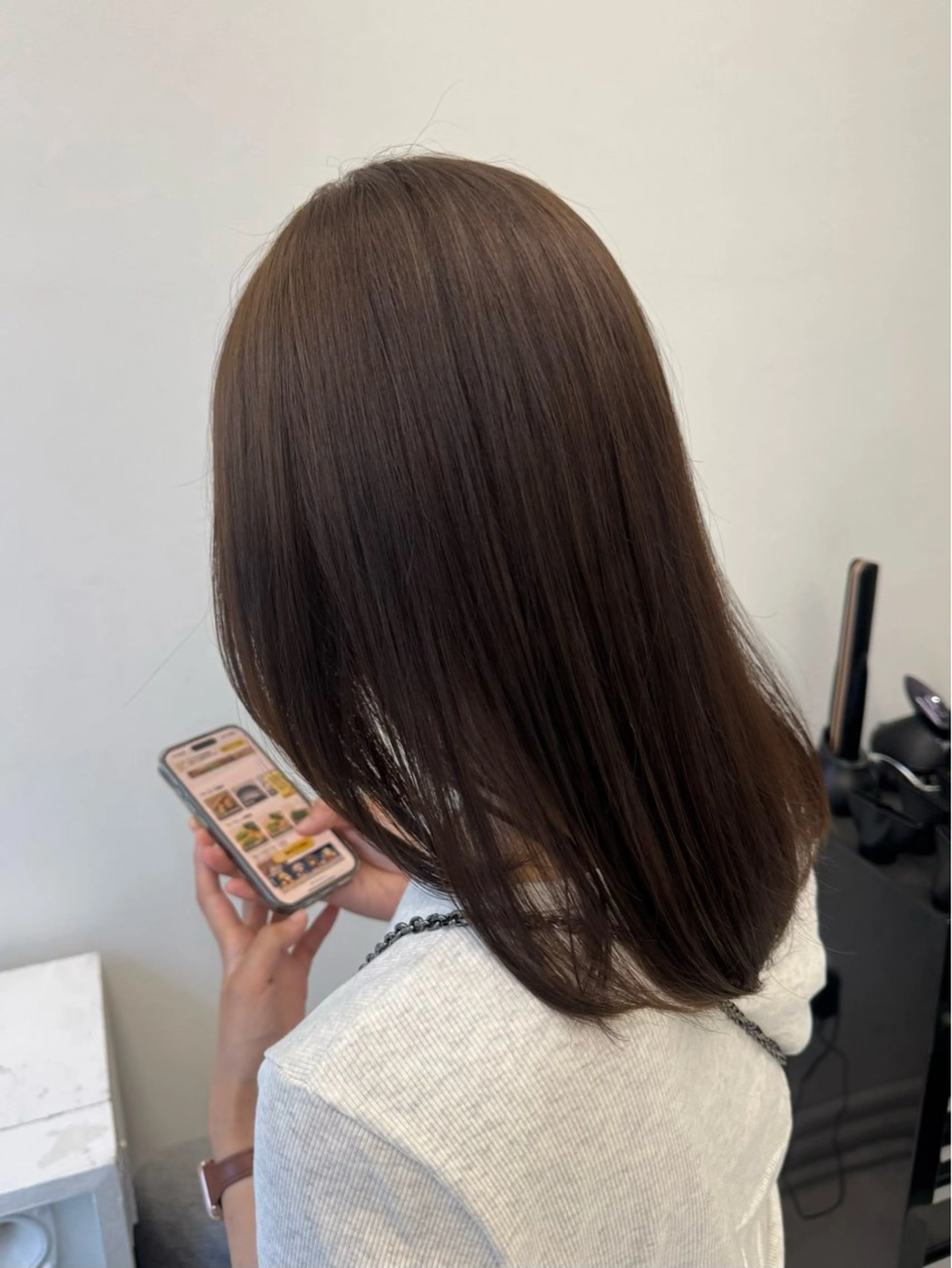 ミディアム カラー オリーブカラー ヘアカラー 原宿 艶カラー🫧 ちり🍎のヘアスタイル