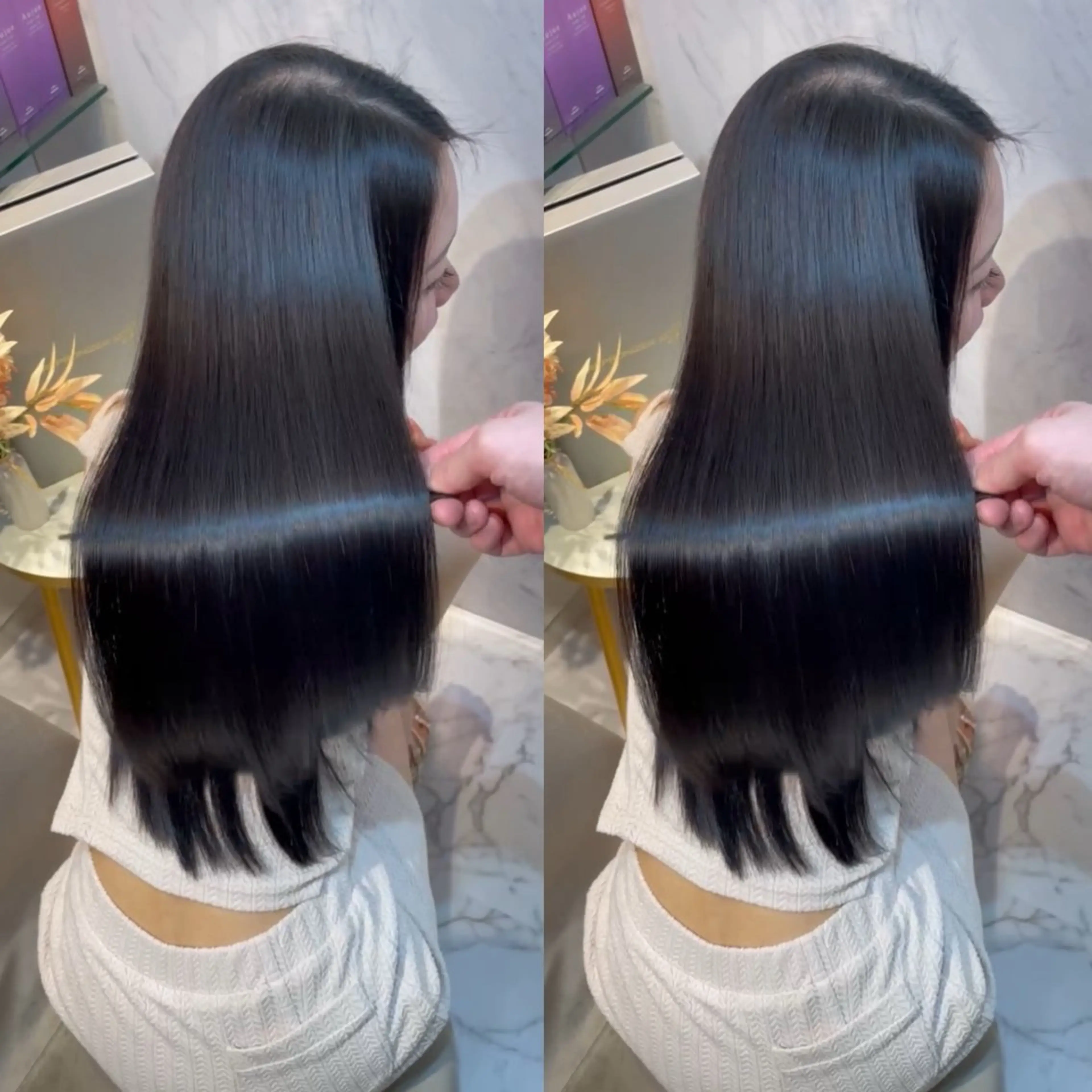 ロング 髪質改善 縮毛矯正 縮毛矯正 トリートメント HANARE by youres hair 神楽坂所属・神楽坂/縮毛矯正/ 髪質改善/香村優弥のヘアスタイル