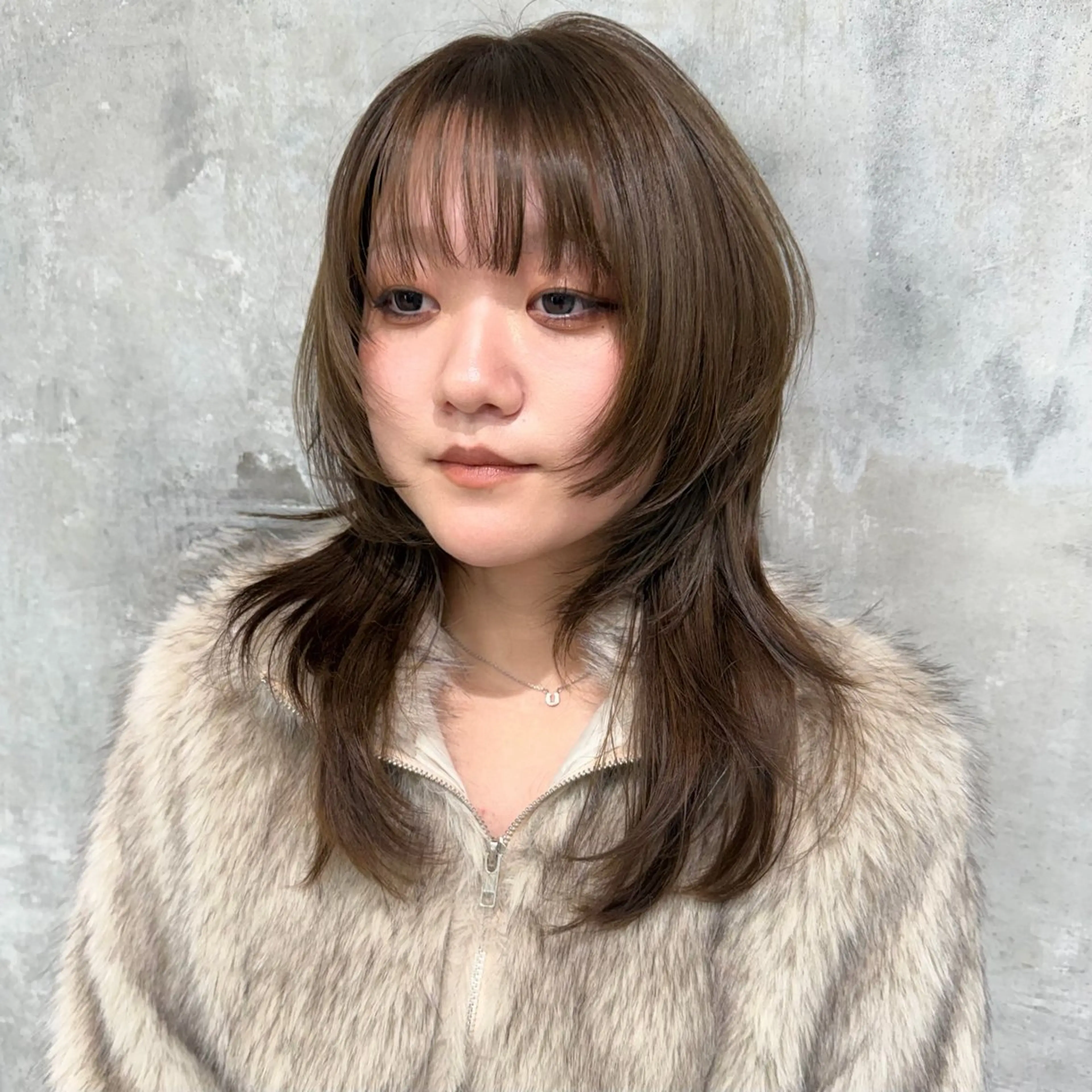 セミロング ハッシュカット カット ヘアカラー 🌞レイヤー×カラー 前川那津美🌞のヘアスタイル