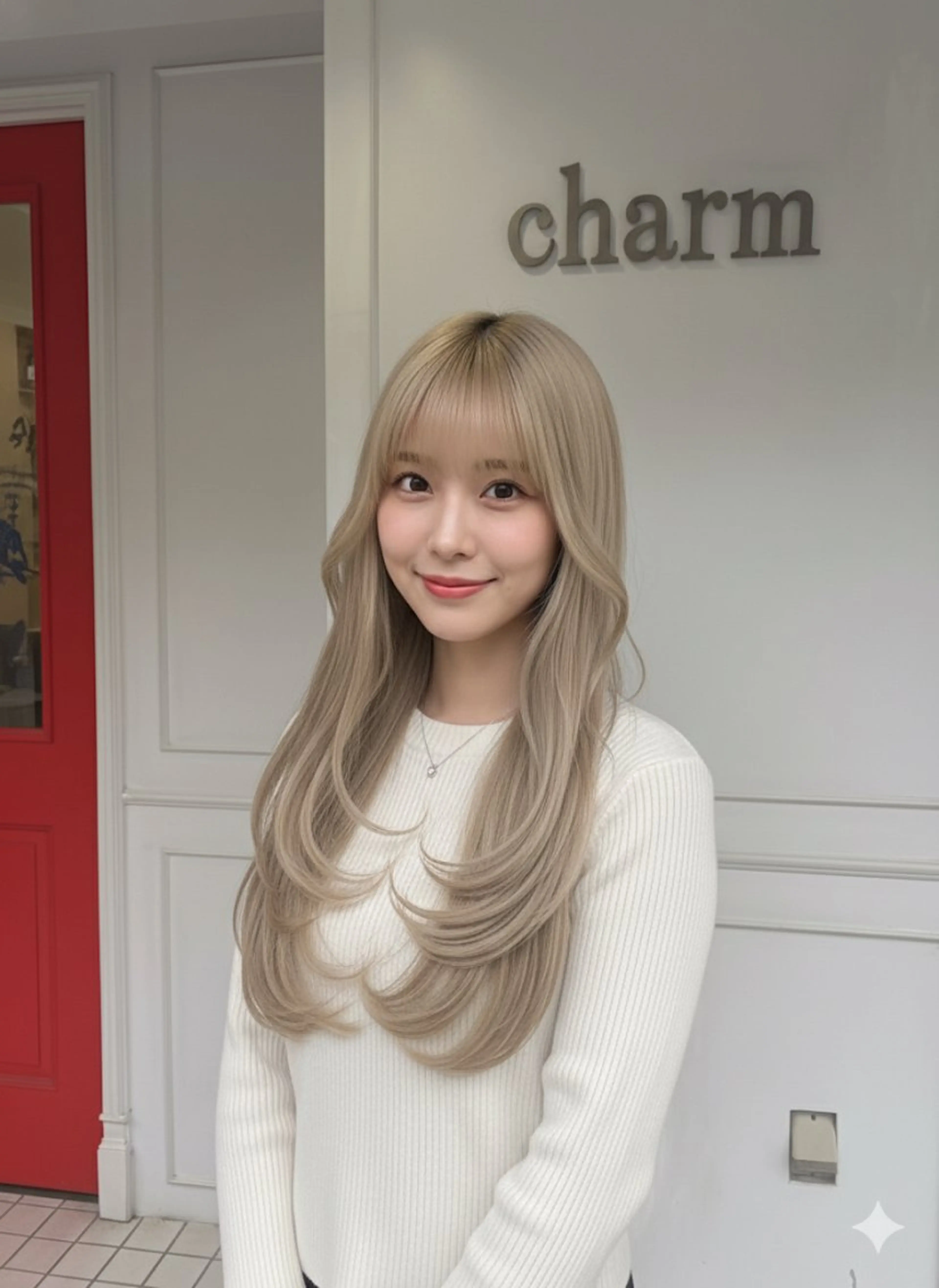 ロング charm hair resort所属・無料 カットのヘアスタイル