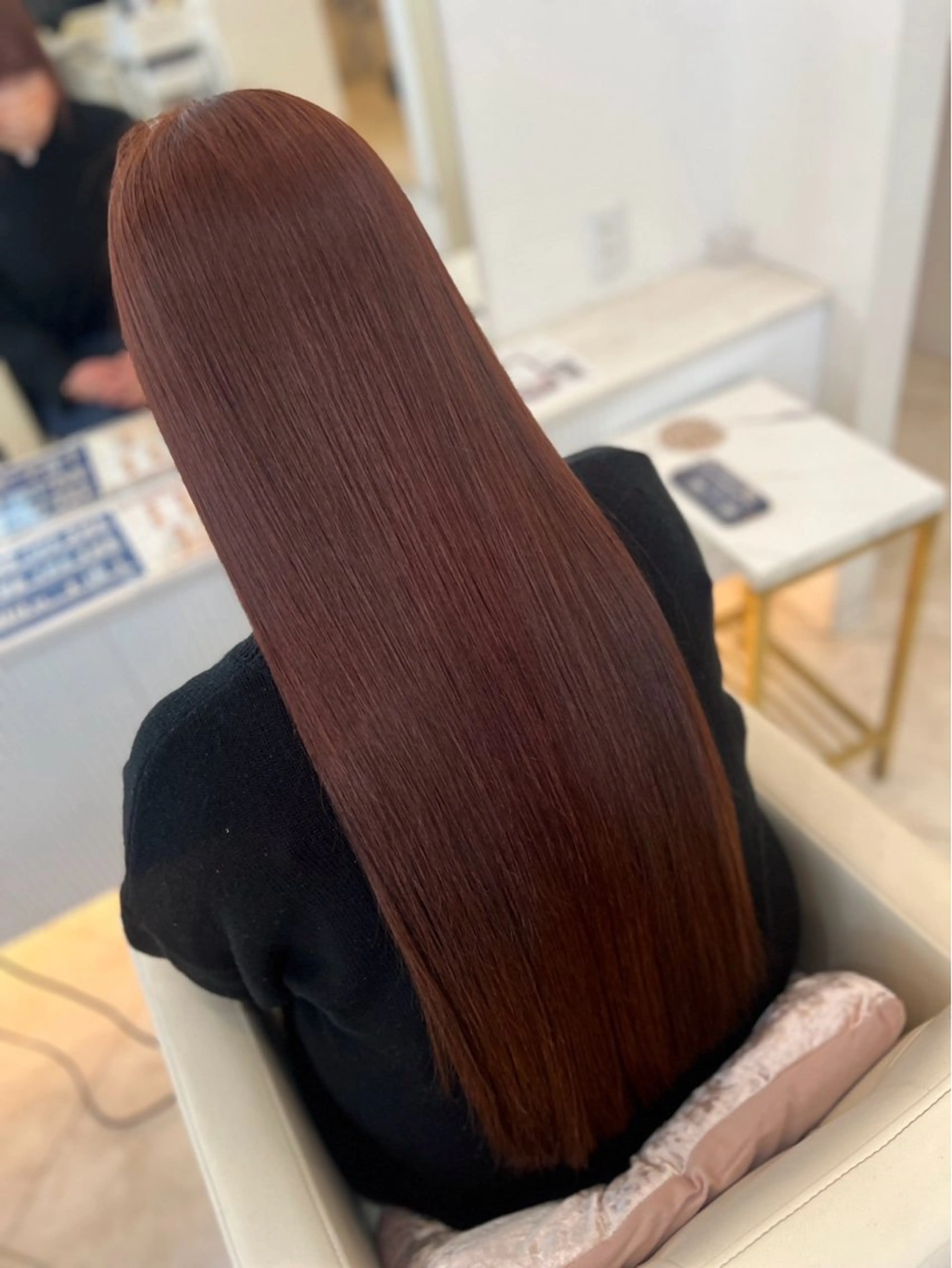 ロング カット 縮毛矯正 トリートメント 篠原 侑作のヘアスタイル