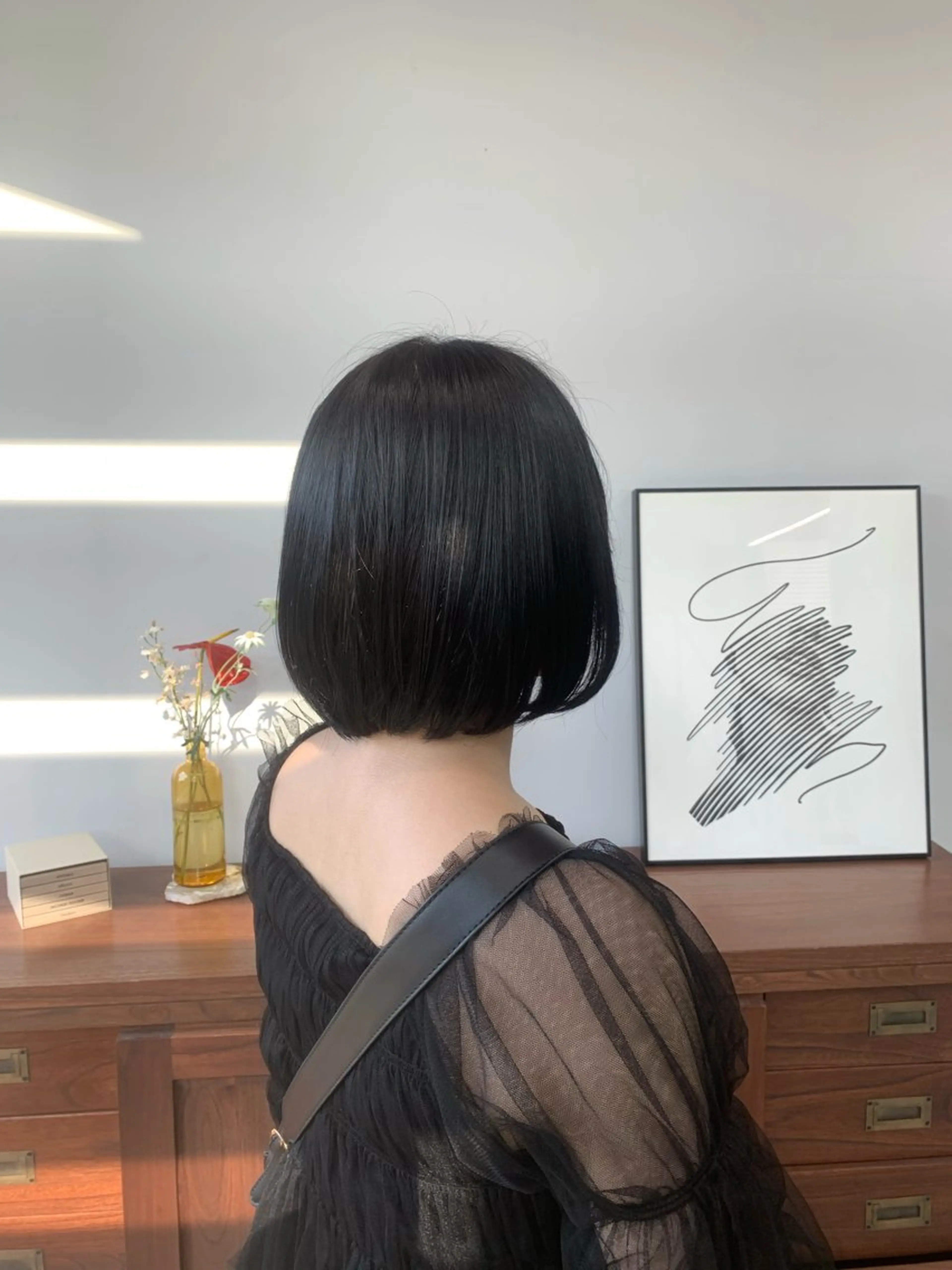 [ショートの方].ブリーチなしワンカラーの写真