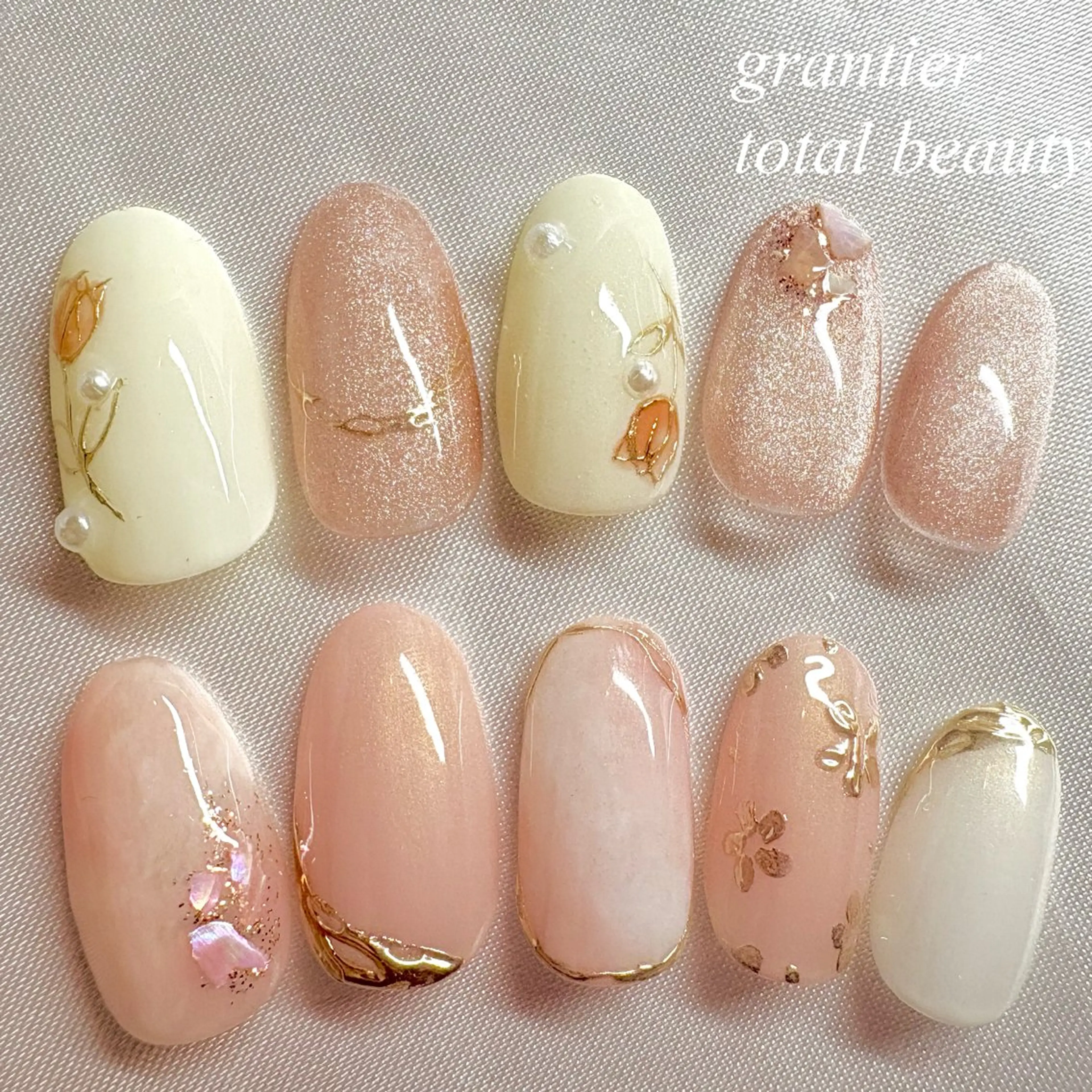 ネイル 春ネイル ハンドネイル grantier beautyのネイルデザイン