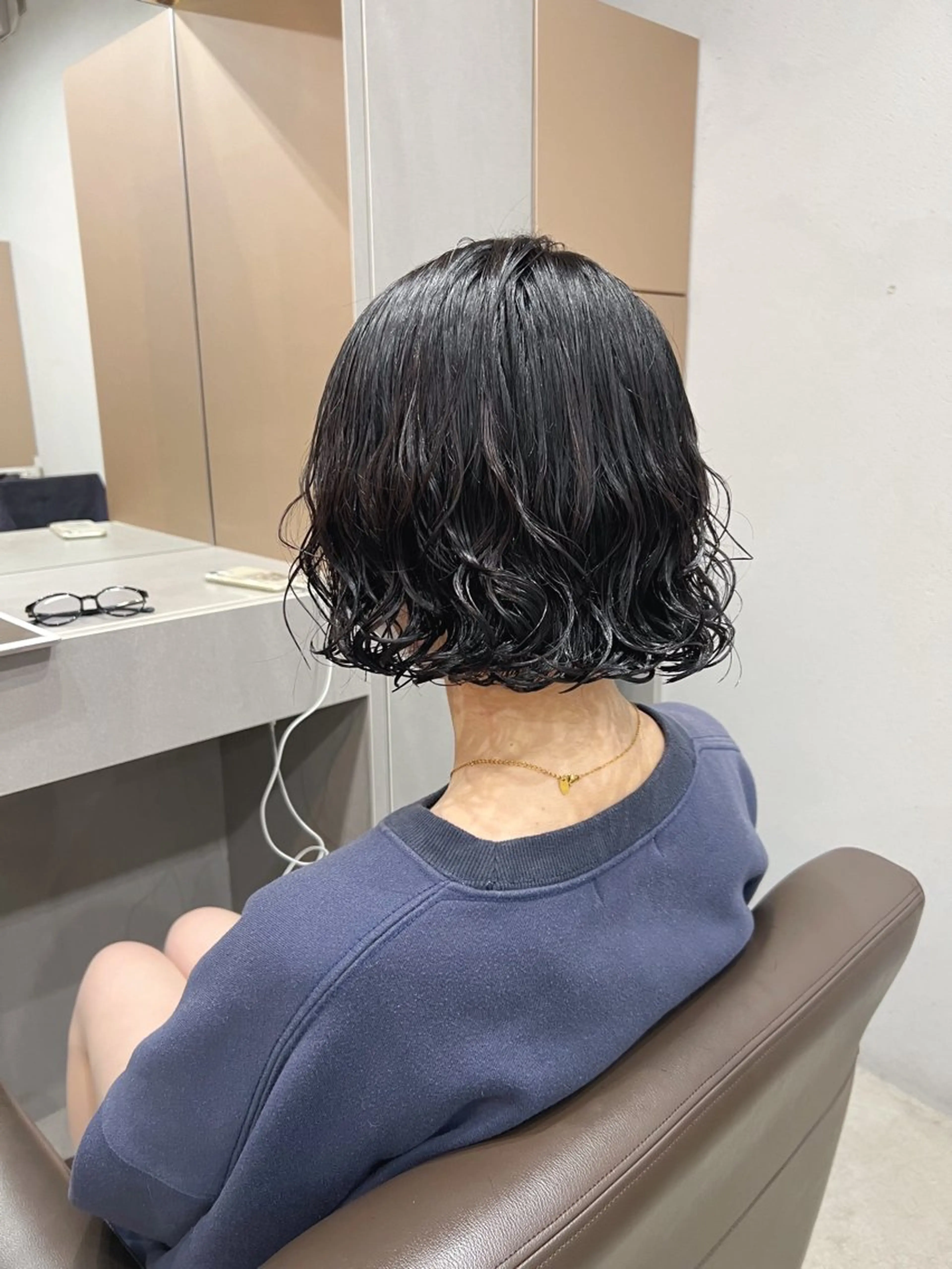 ショート パーマ ボブパーマコテ巻き風 パーマNo1深江秀平のヘアスタイル