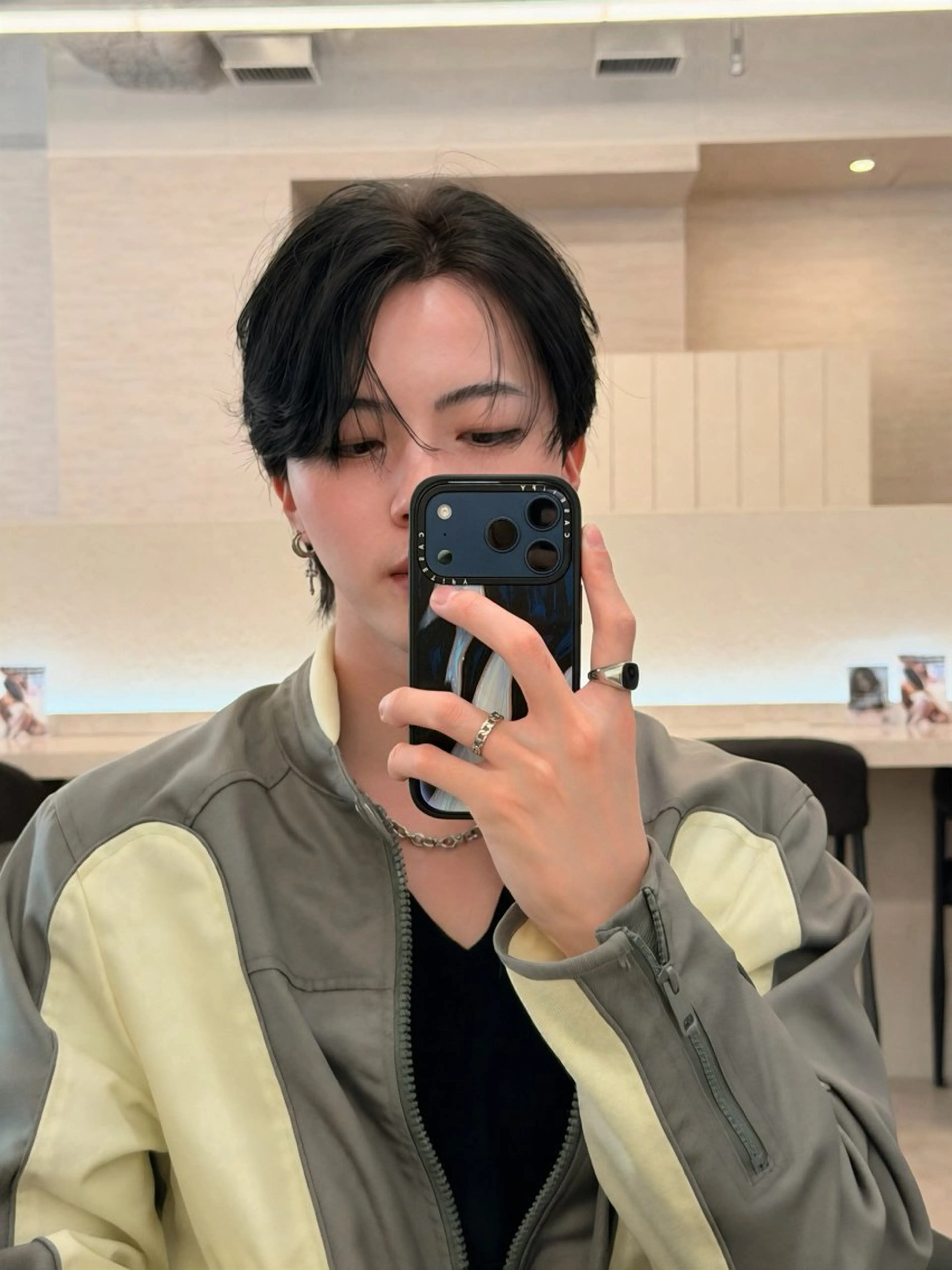 パーマ メンズ メンズ韓国風 カット パーマ 縮毛矯正 韓国メンズヘア☆ 韓国ヘアYUTOのヘアスタイル