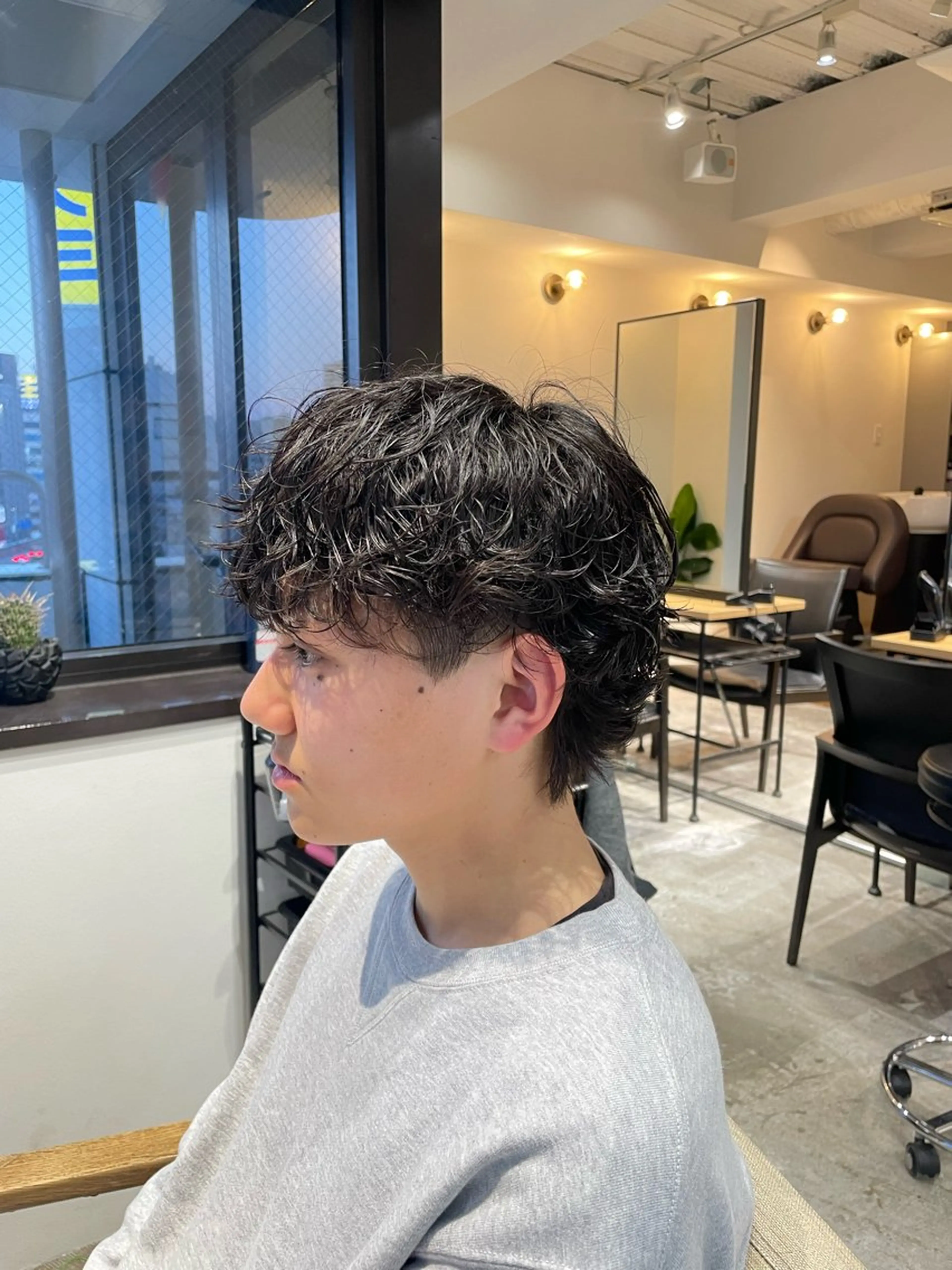 ショート パーマ メンズパーマ梅田 ・川副史晶のヘアスタイル