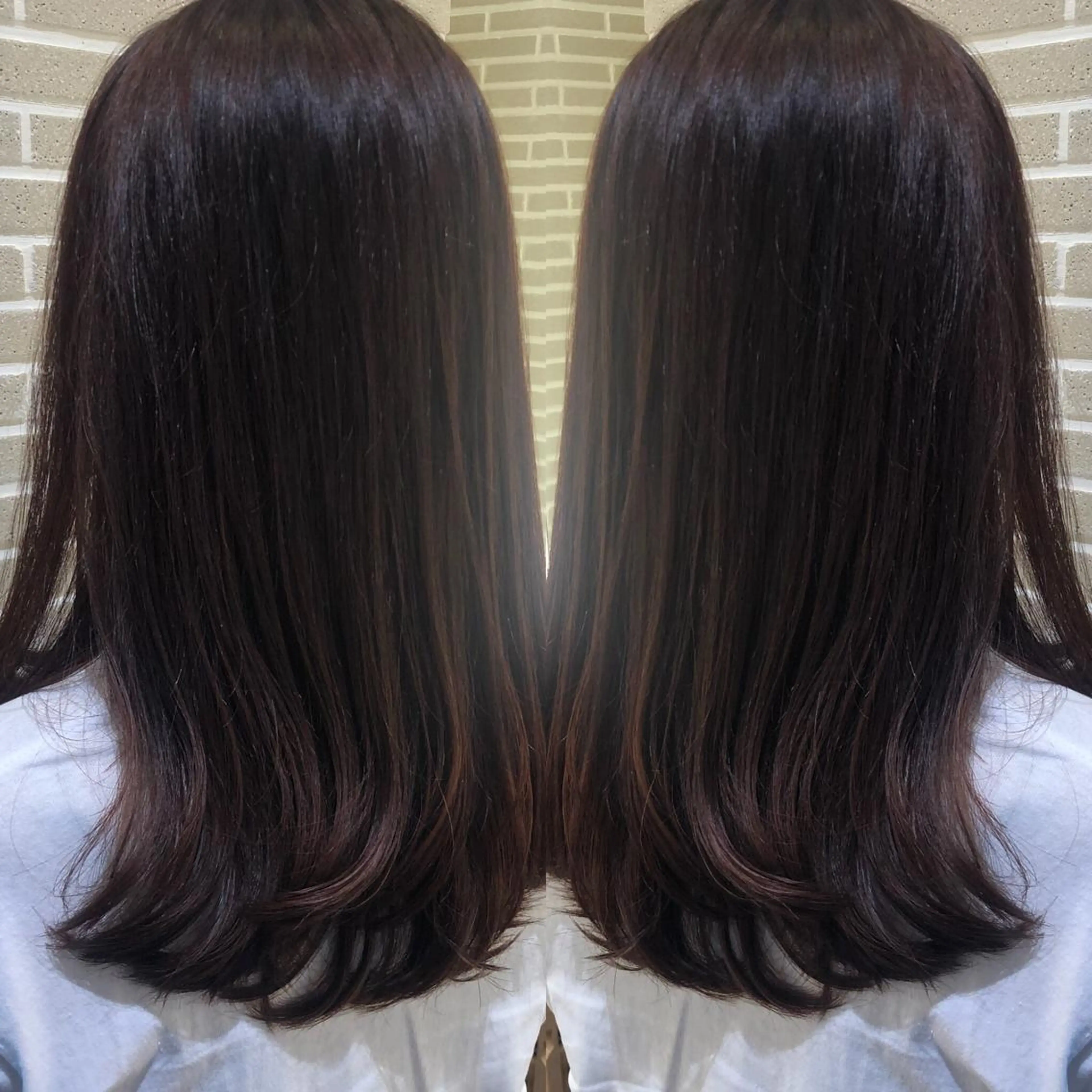 ロング カラー カット ヘアカラー トリートメント 山北 咲子のヘアスタイル