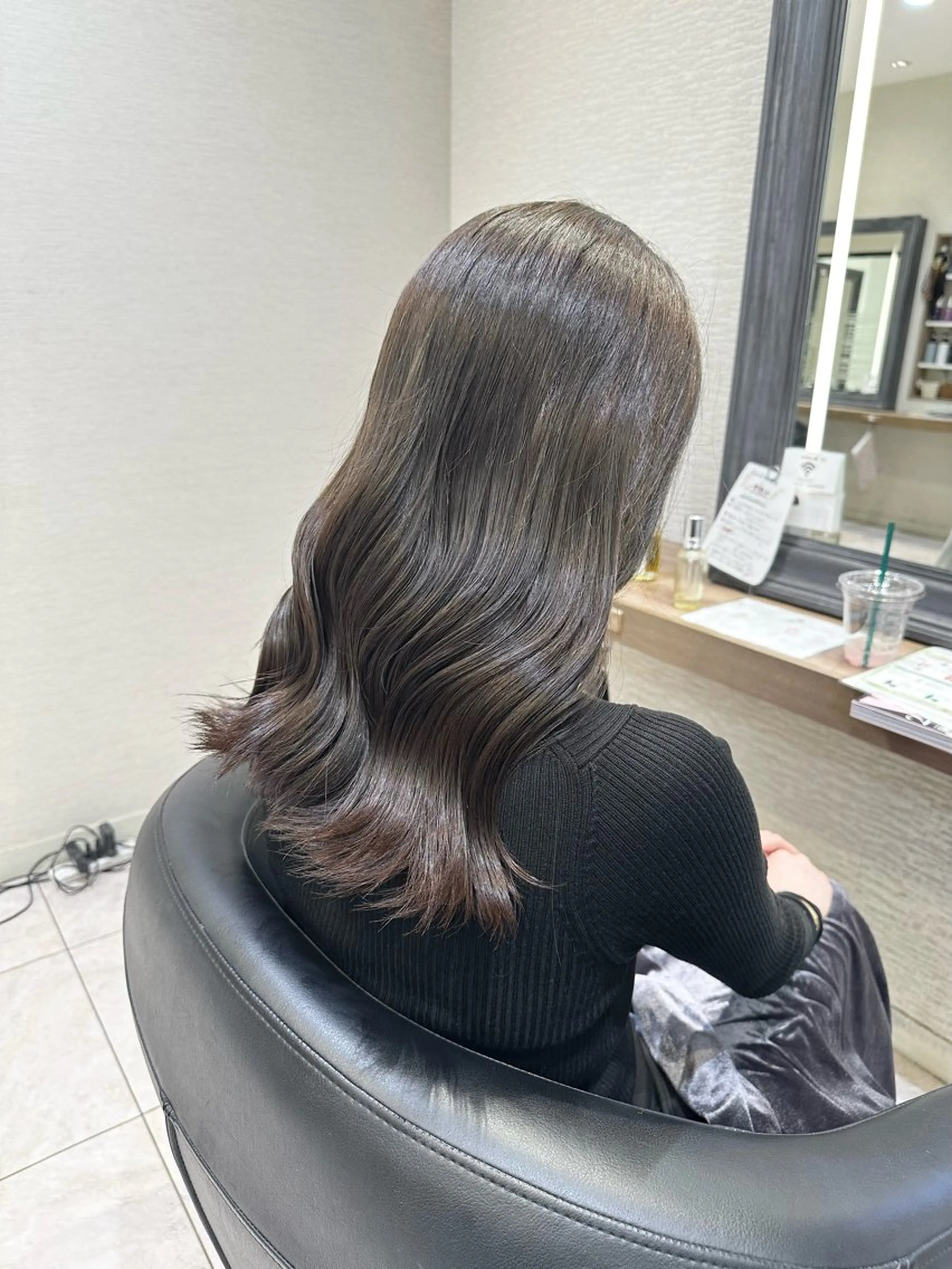 💟毛先カット+ワンカラー+kenjeトリートメント💟の写真