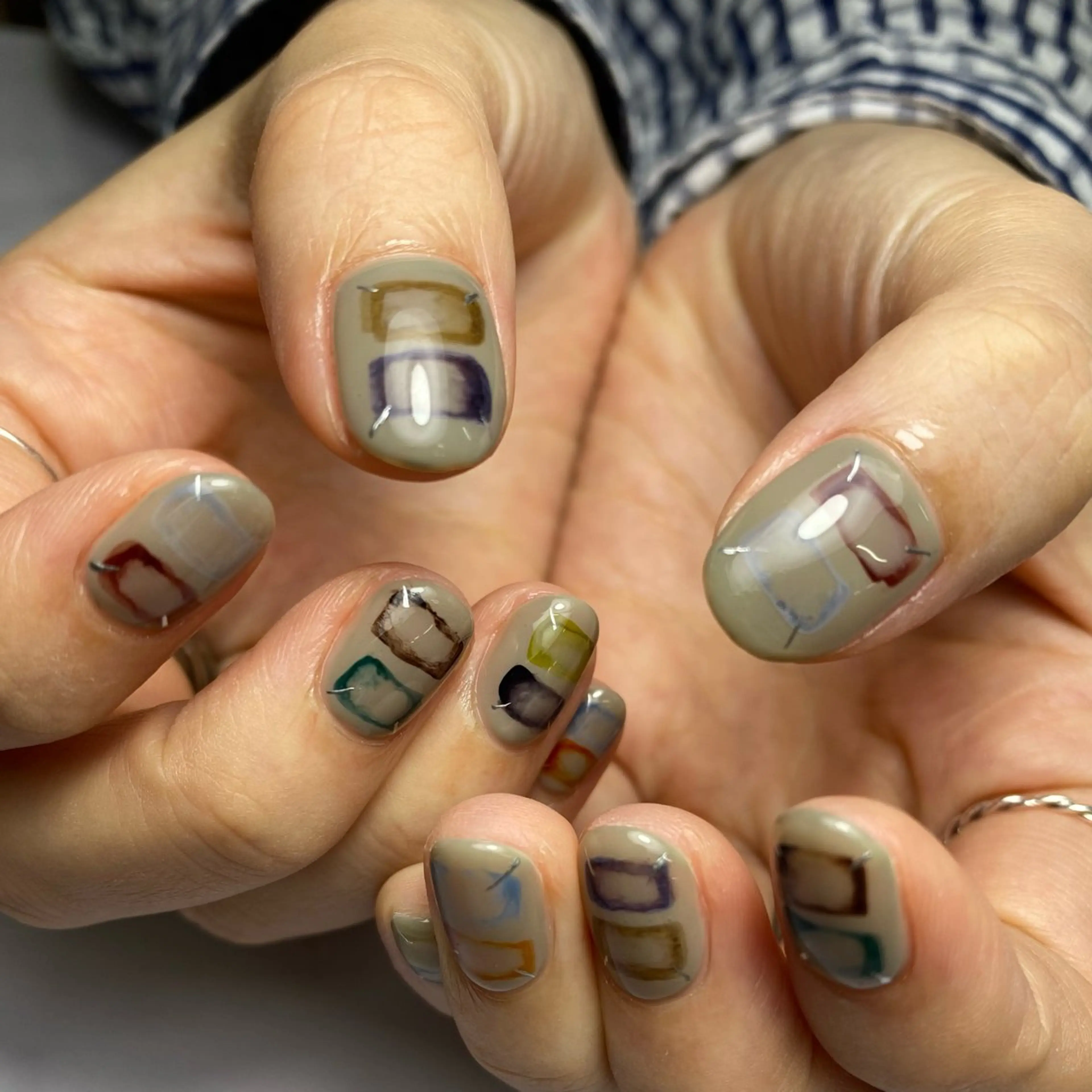 ネイル ジェルネイル マグネットネイル 持ち込み ニュアンスネイル ワンカラーネイル ハンドネイル 草加ニュアンスネイル 🌚hersのネイルデザイン