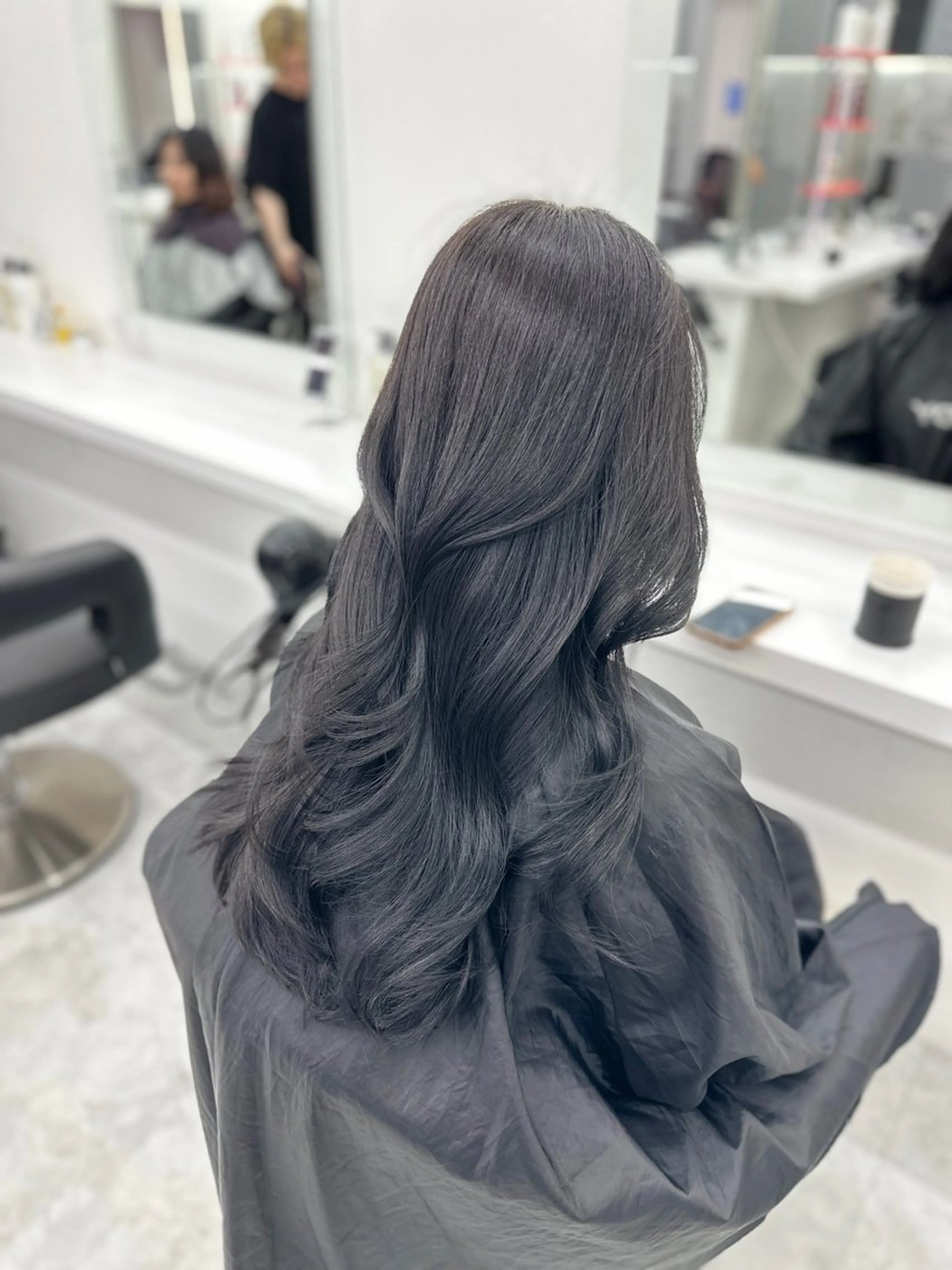 ロング カラー パーマ ヘアアレンジ メンズ キッズ ♥️韓国ヘア レイヤー♥️ゆりのヘアスタイル