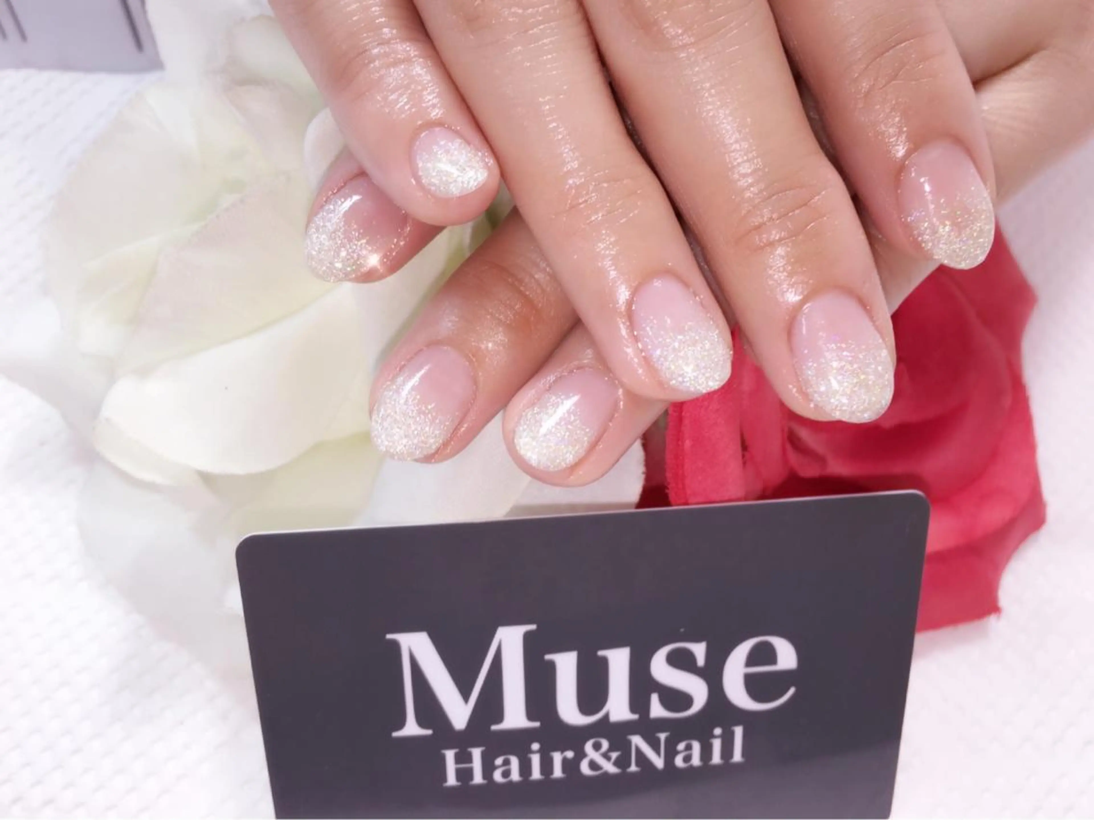 ネイル ラメ(グリッター) 隠れ家一戸建て金町 HIROMI 葛飾区のネイルデザイン