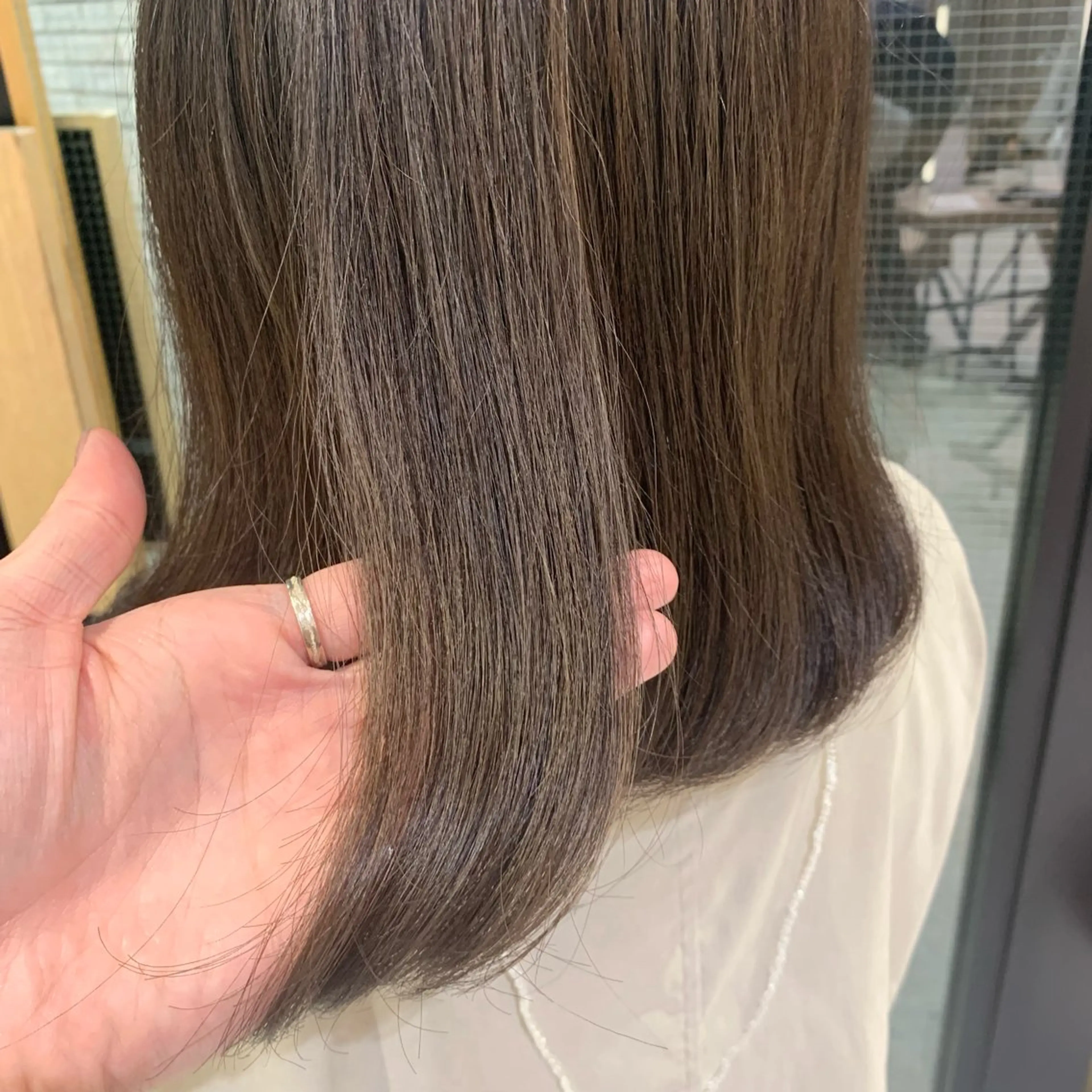 ミディアム カラー 艶カラー/暖色カラー /透明感/ryutoのヘアスタイル