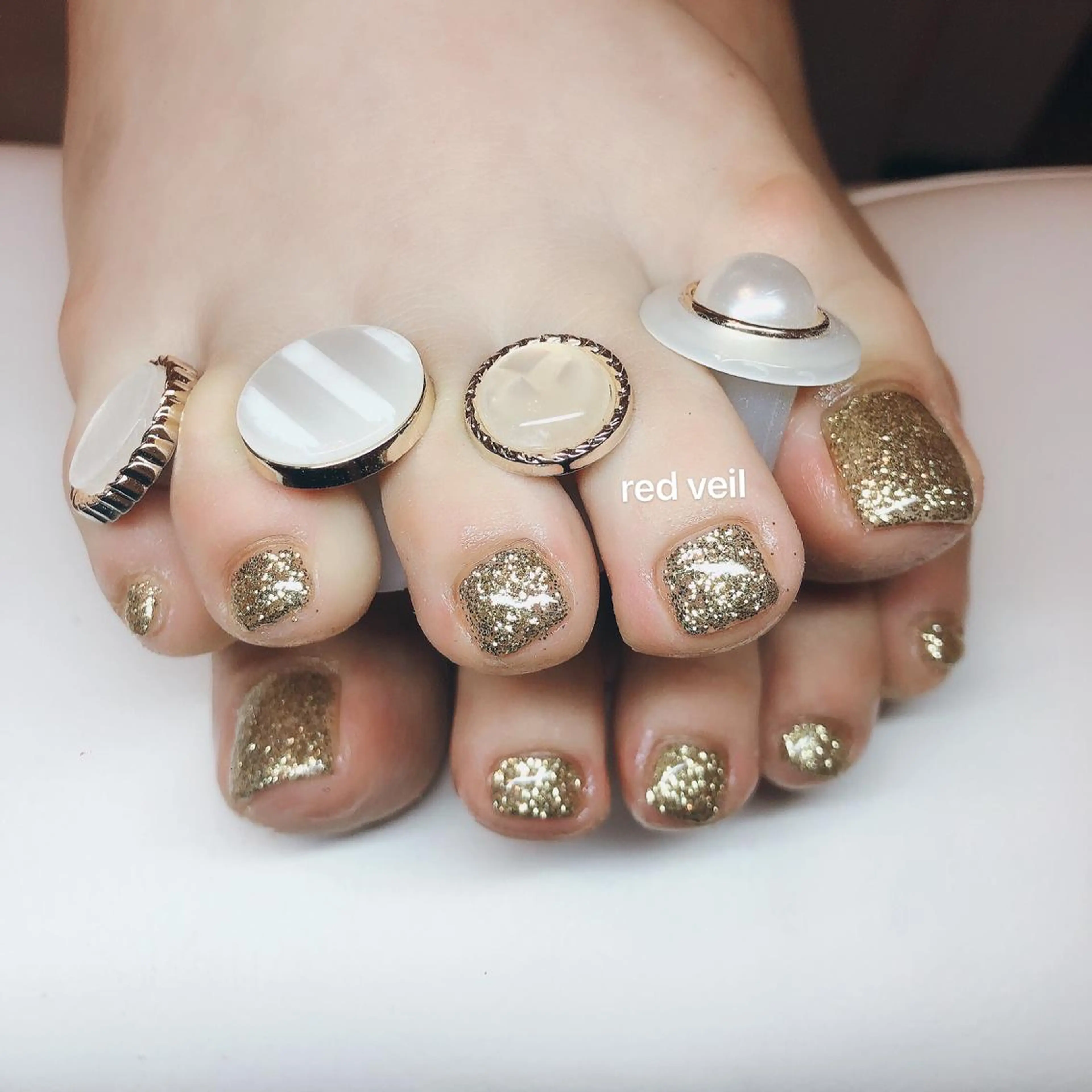 ショート ネイル フットネイル 長さ出し専門 nynaのネイルデザイン