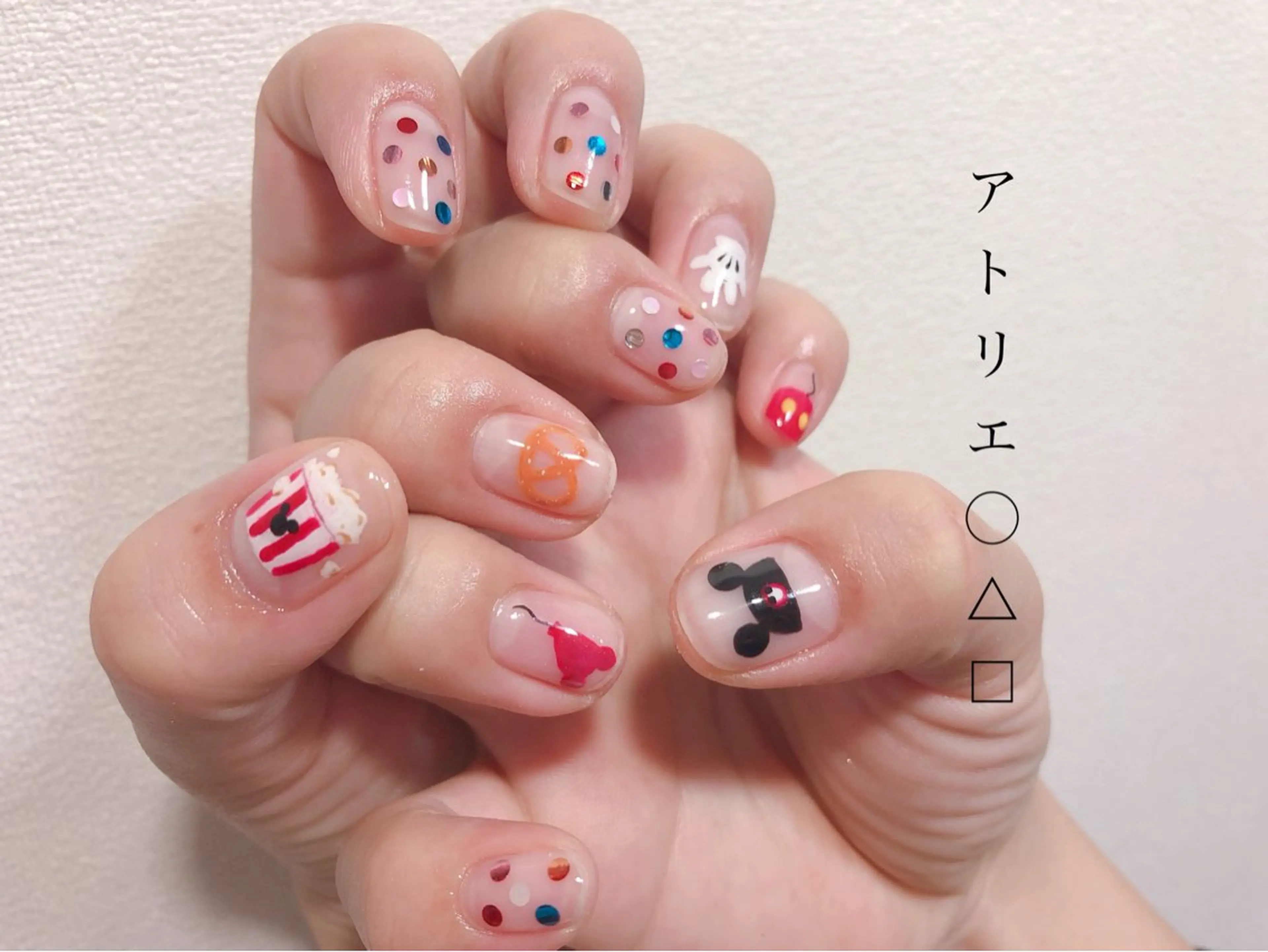 ネイル アートネイル ハンドネイル アトリエ ○△□のネイルデザイン