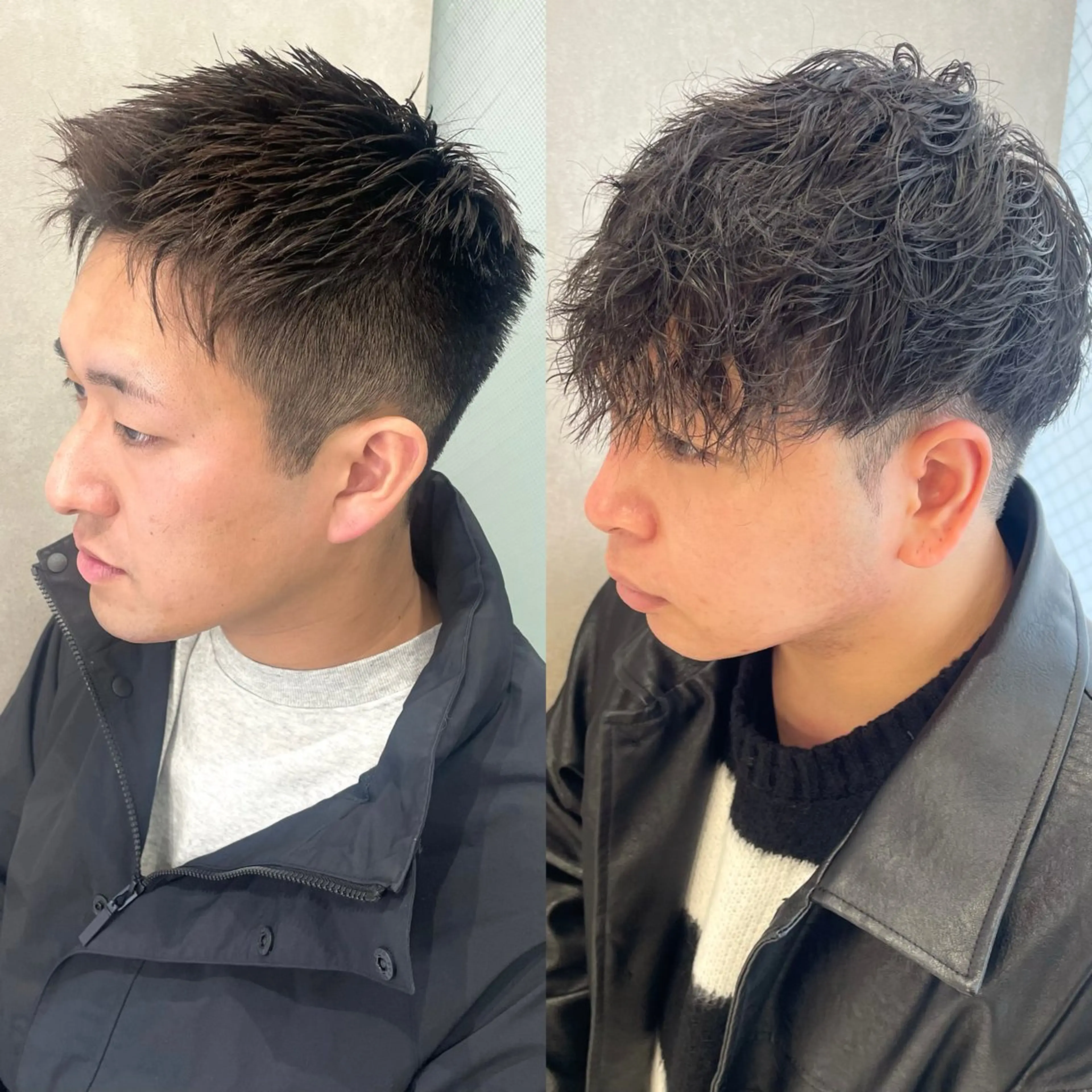 メンズ ダウンパーマ特化💎 ボブ・レイヤーりなのヘアスタイル