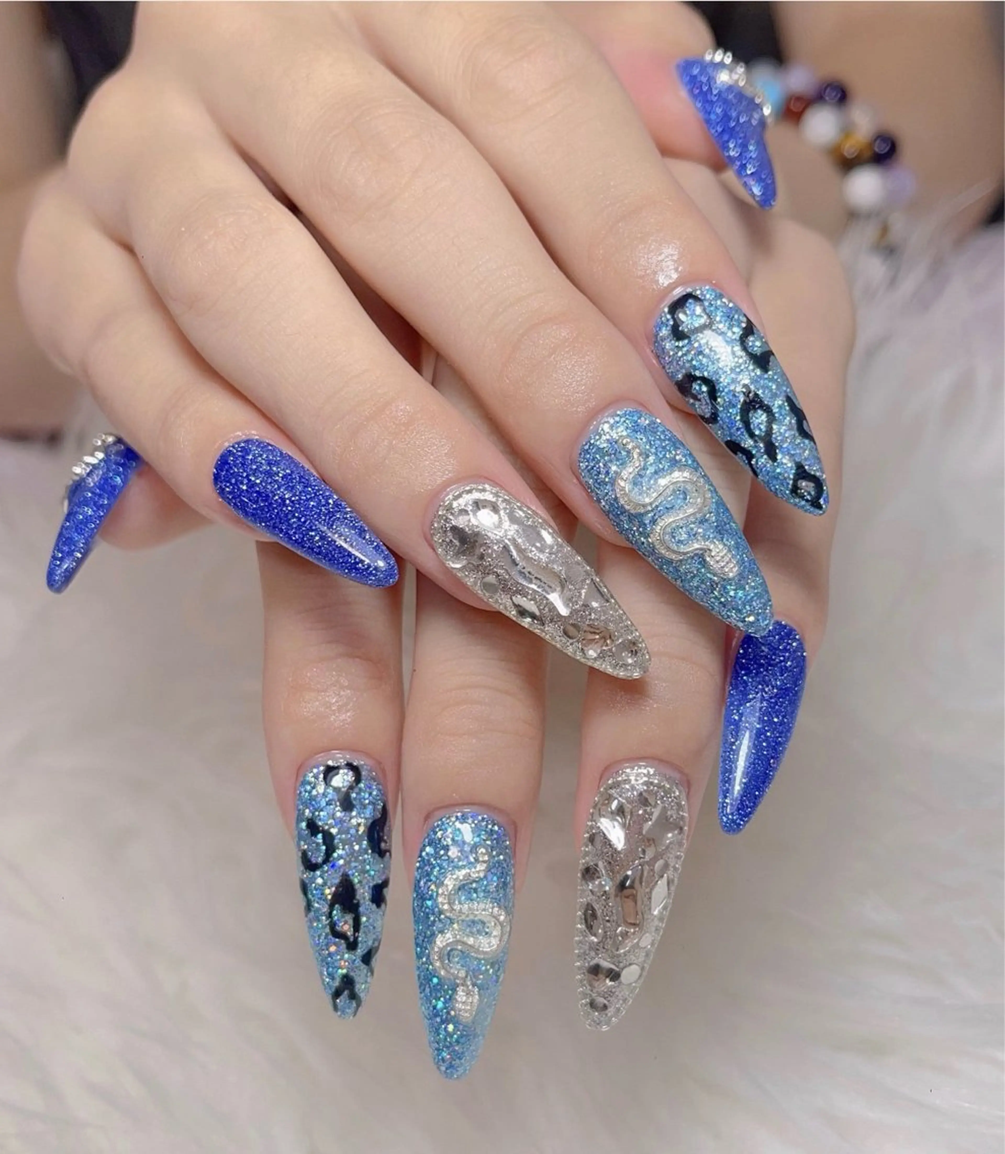 ネイル 長さ出し フレンチネイル 韓国ネイル レース マグネットネイル ハンドネイル nami ナミのネイルデザイン