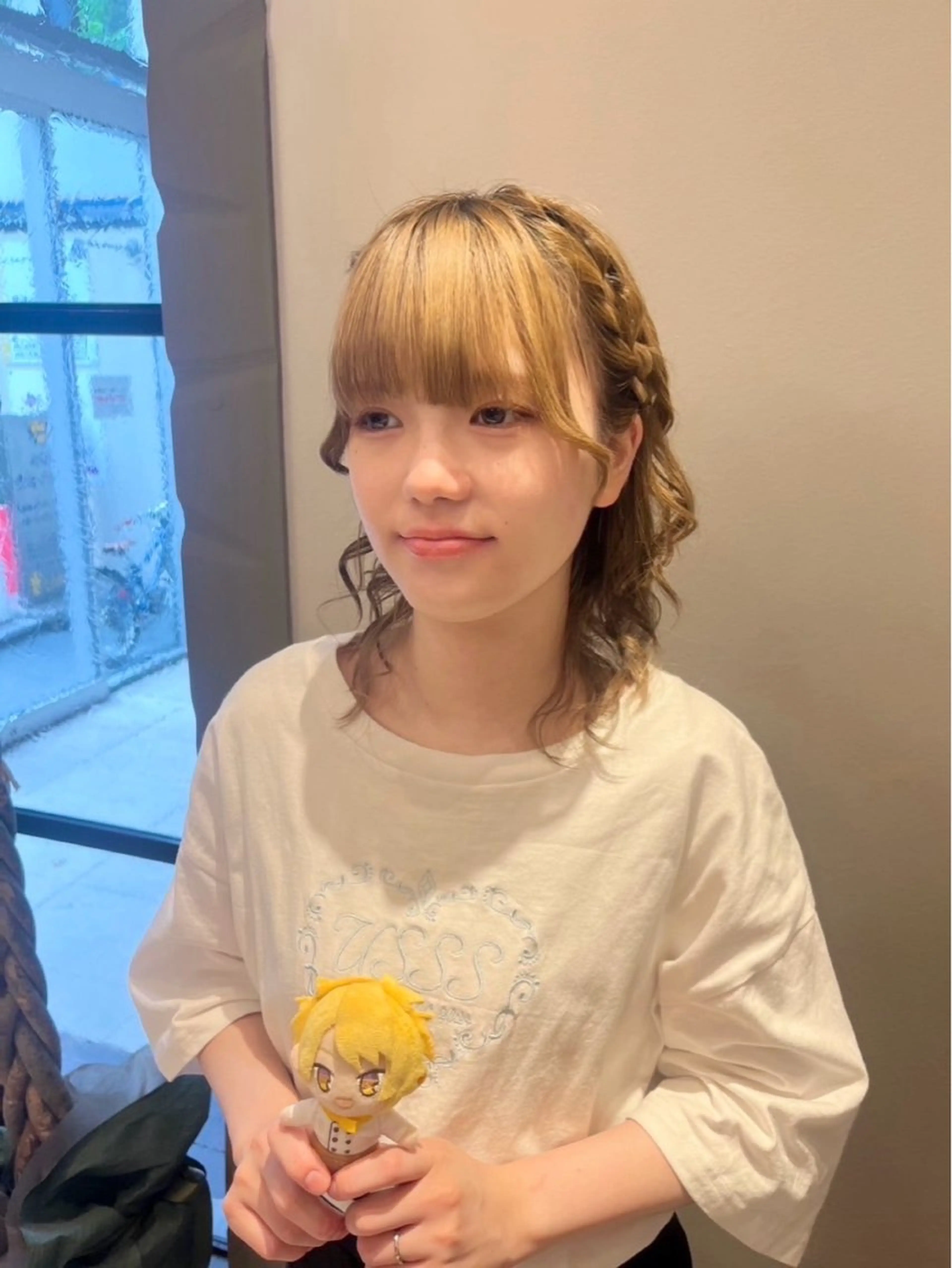 ヘアアレンジ ウルフカット ヘアセット ヘアセット/ピンク /レッド/あつはのヘアスタイル