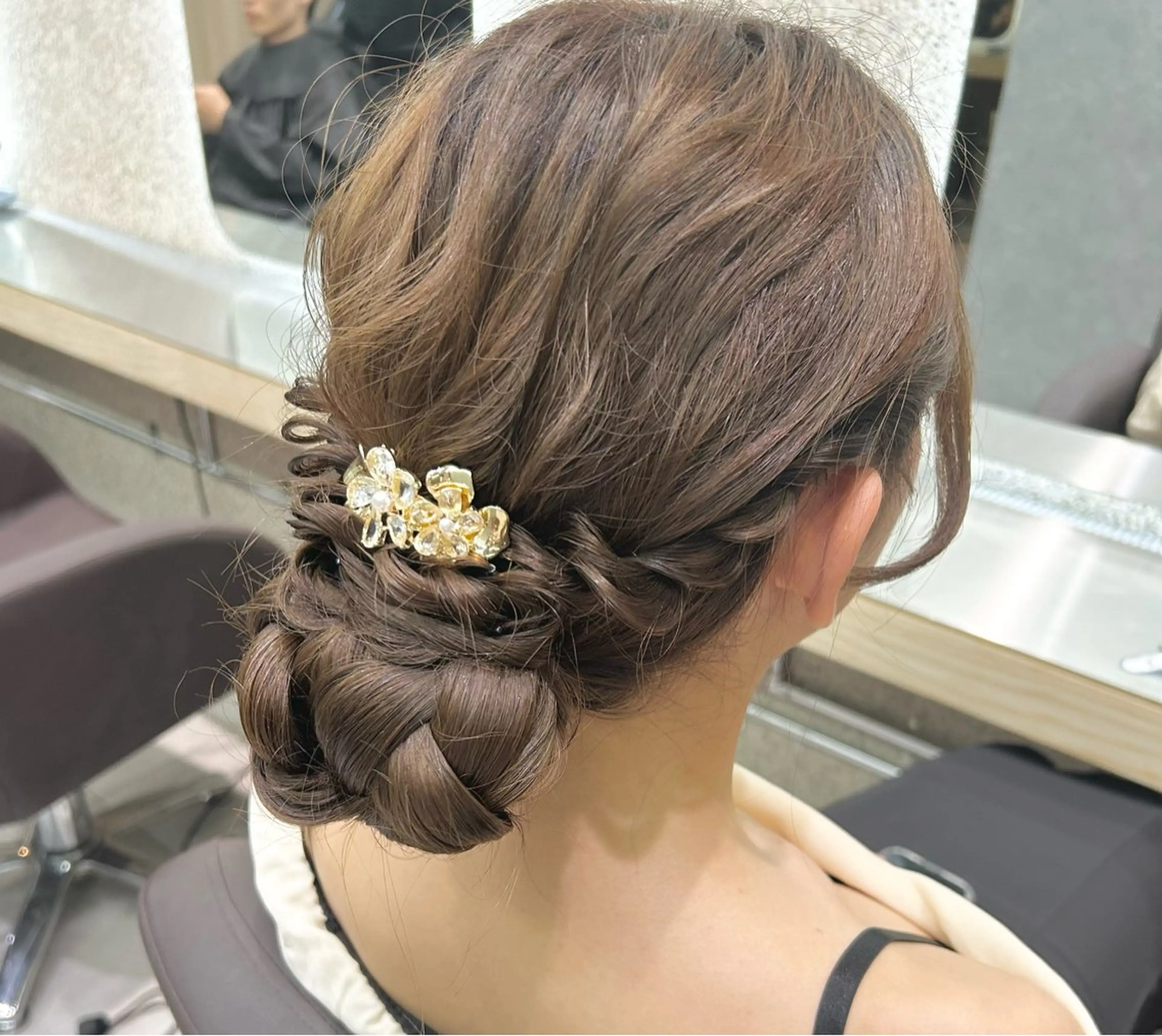 ヘアアレンジ ヘアセット 🎀ブリーチなし カラーyui🎀のヘアスタイル