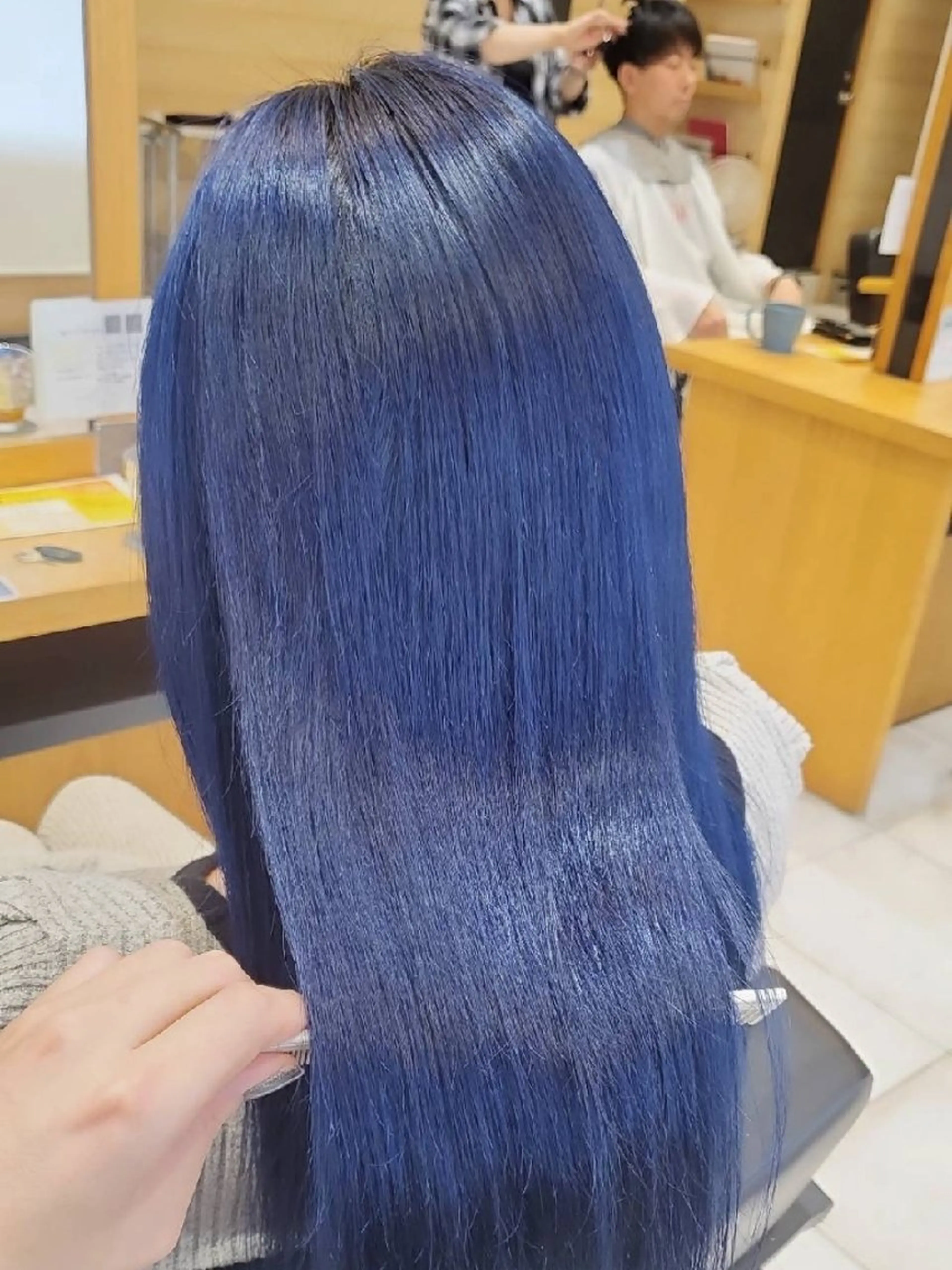 ロング カラー 髪質改善 トリートメント カット ヘアカラー トリートメント ブリーチ+髪質改善 縮毛矯正/佐伯 駿のヘアスタイル