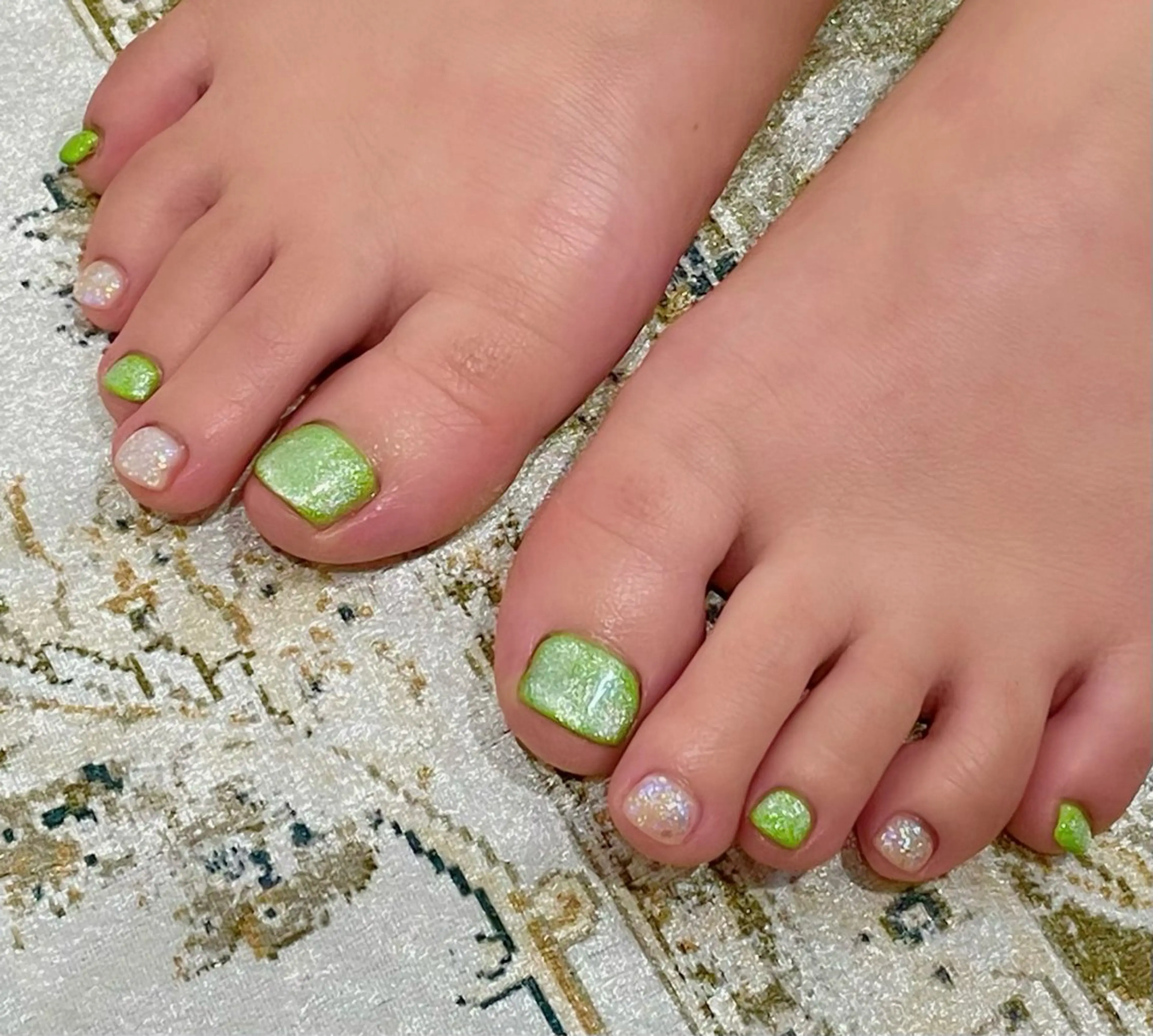 ネイル マグネットネイル フットネイル lemon nailレモンネイルのネイルデザイン