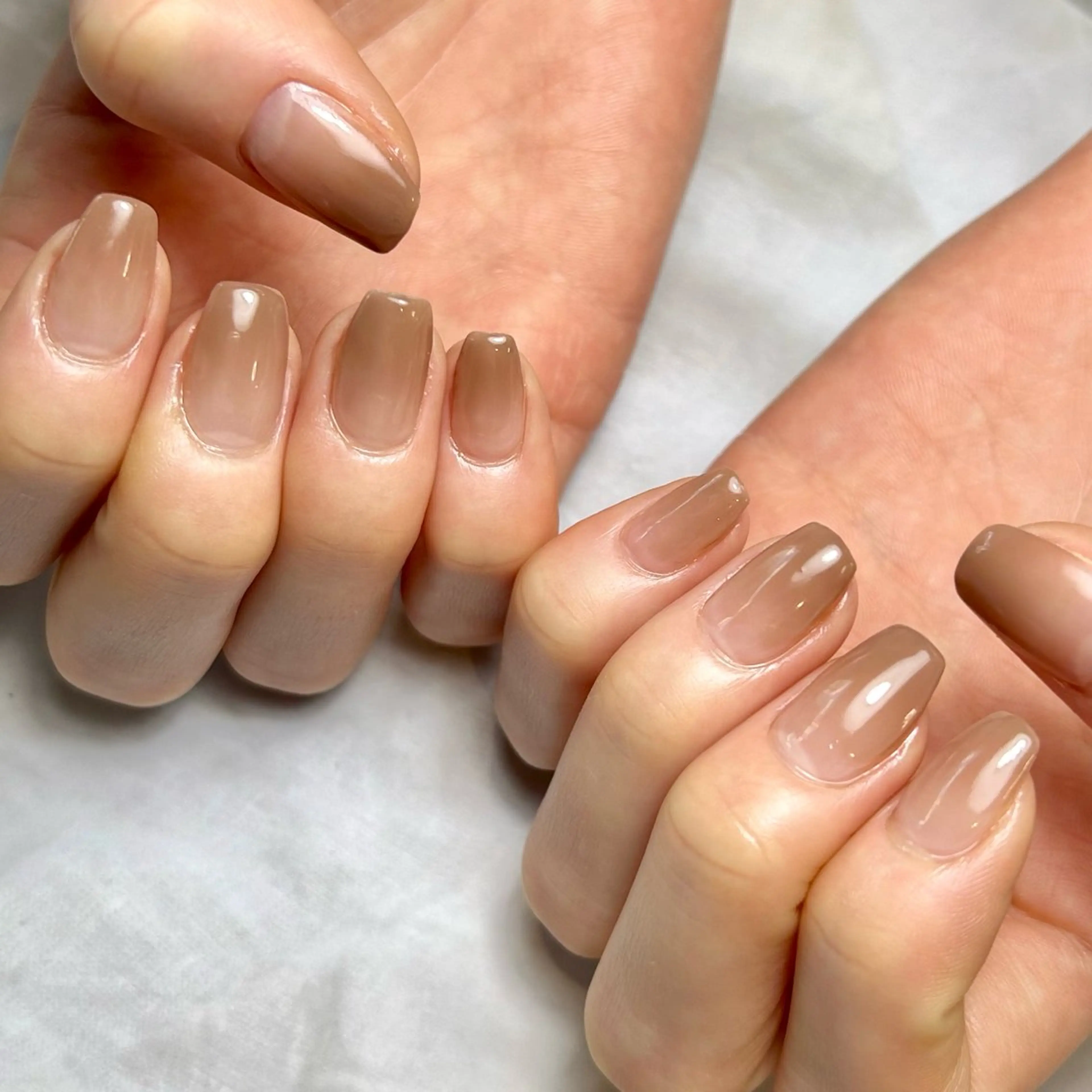 ネイル グラデーション シンプルネイル ハンドネイル Reflection marikoのネイルデザイン