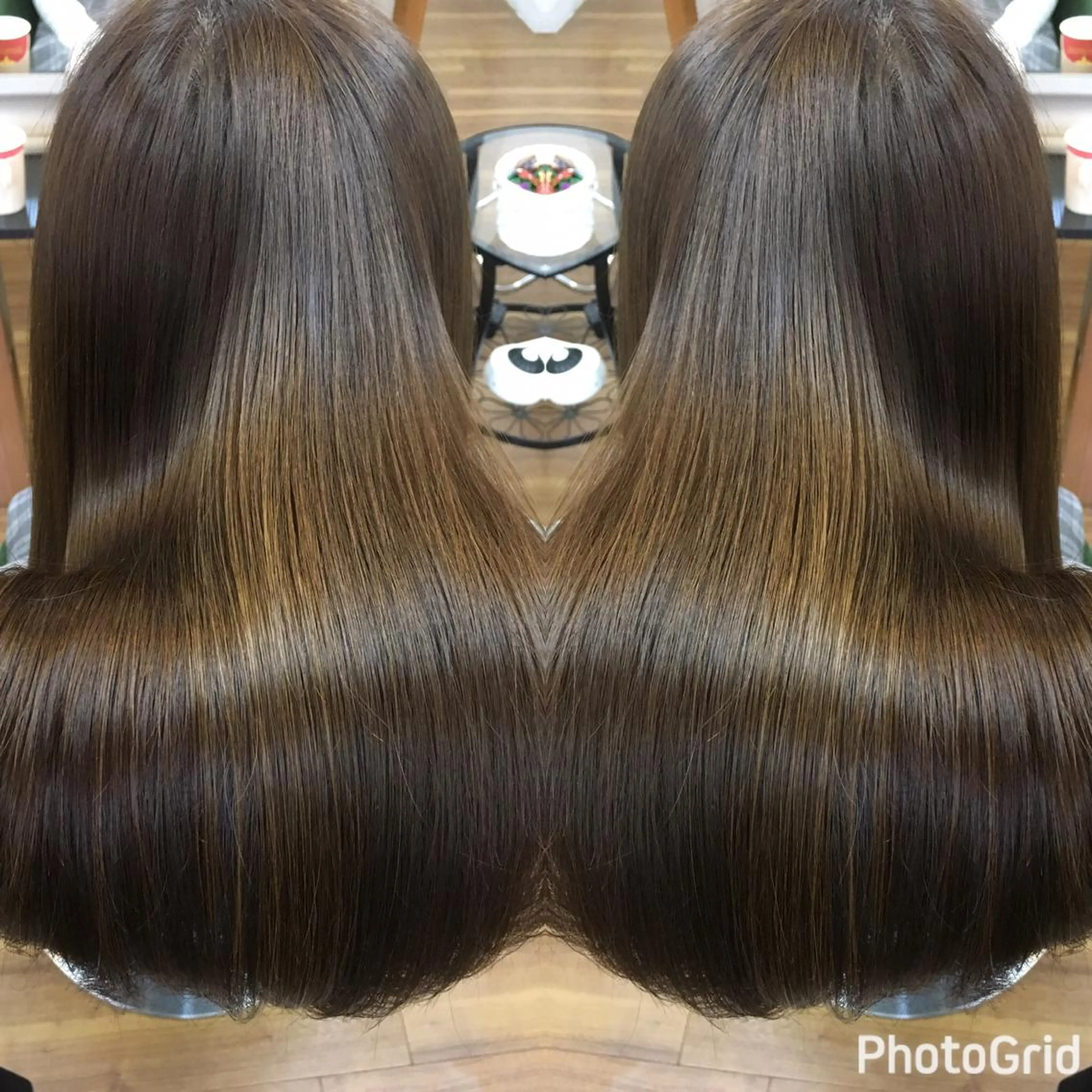 セミロング カラー パーマ ヘアアレンジ メンズ キッズ ネイル マツエク・マツパ PALETTE(パレット)所属・SHIORI💜口コ ミNo.1艶カラーのヘアスタイル