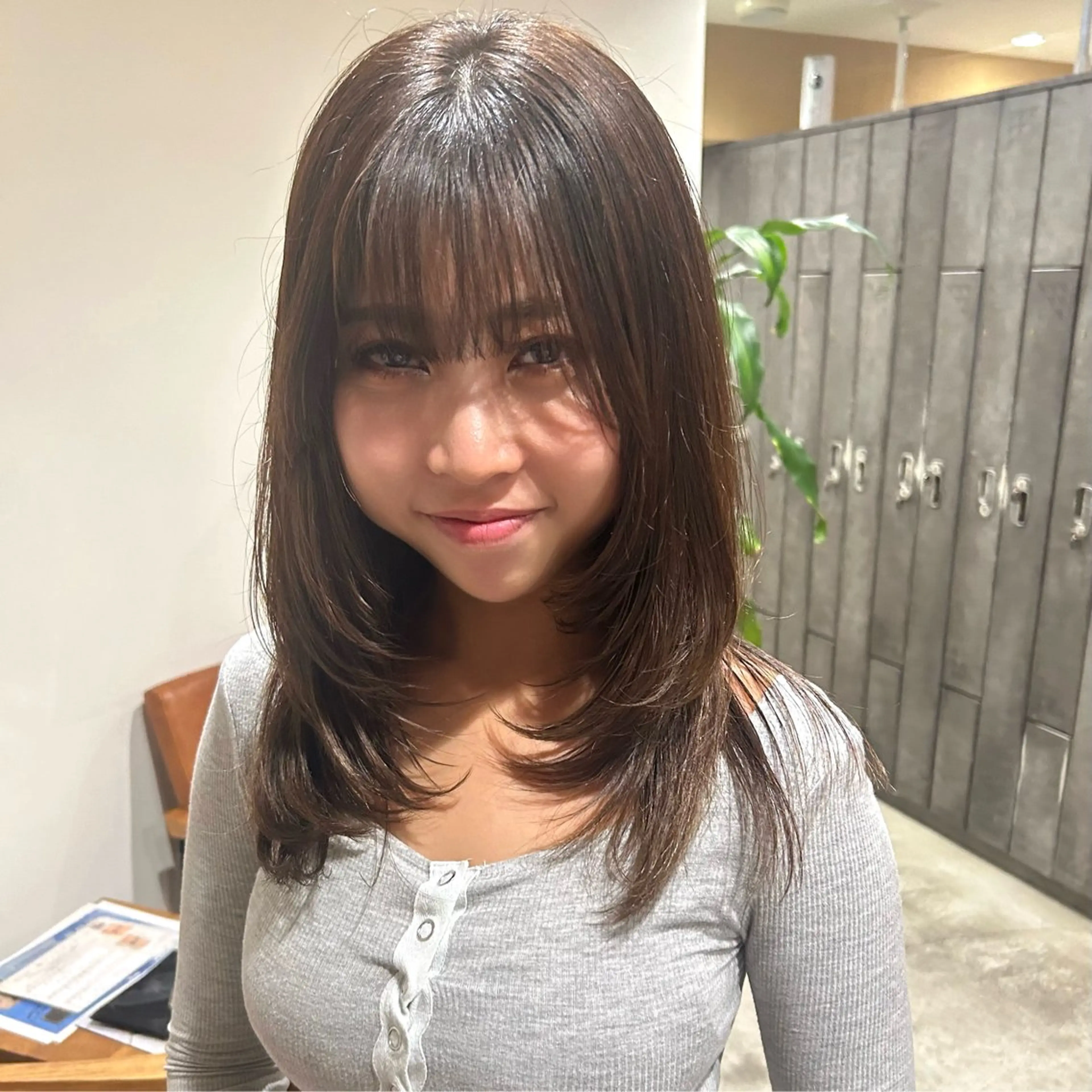 ミディアム レイヤーカット カット ボブレイヤー/ ブリーチ/miyuuのヘアスタイル