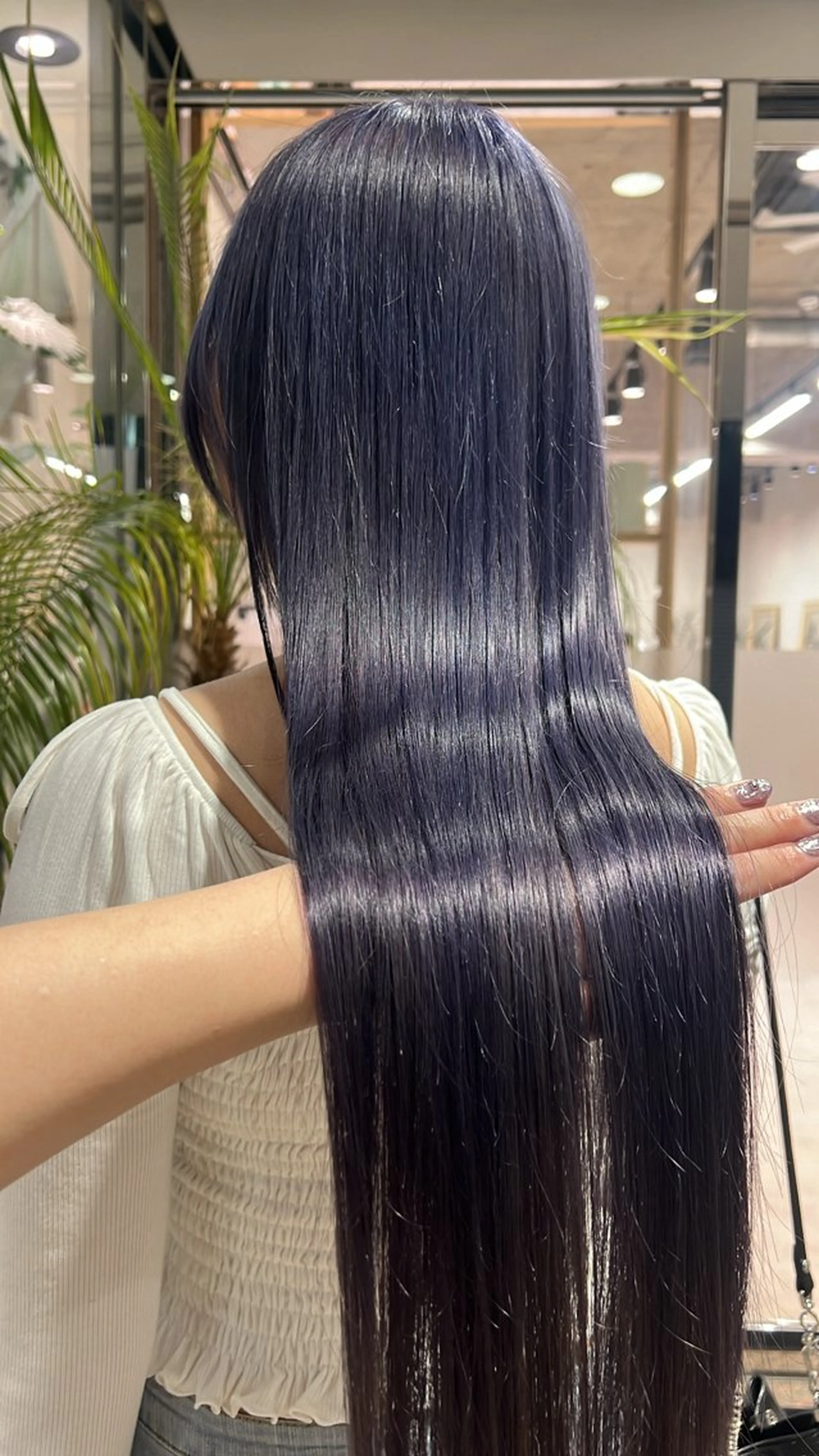 ロング カラー ブルーカラー ネイビーカラー ヘアカラー 透明感カラー/ボブ / MARIE🍇のヘアスタイル