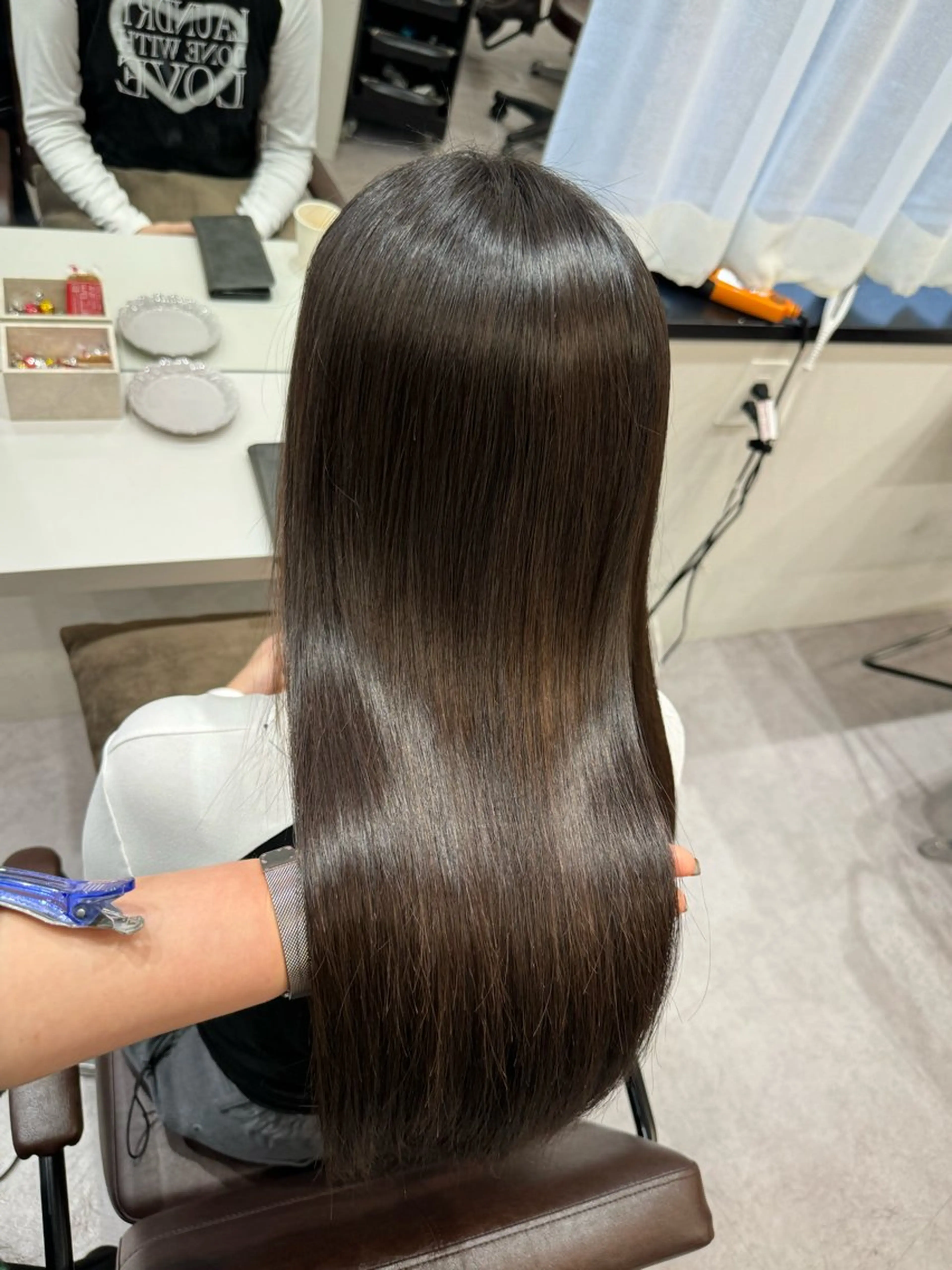 セミロング カット 縮毛矯正 髪質改善/縮毛矯正 /青山　早希🐾のヘアスタイル