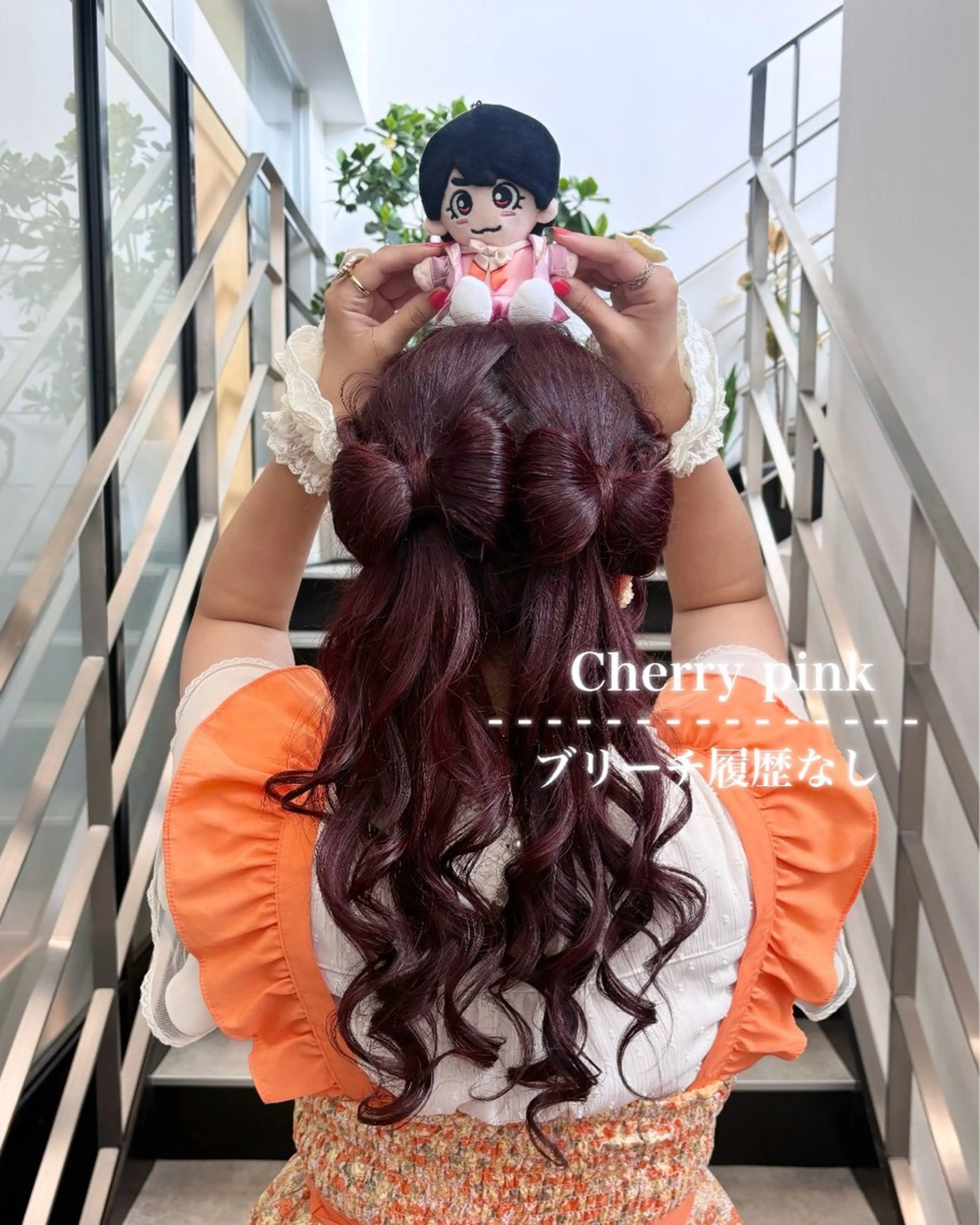 ロング カラー ヘアアレンジ 💗ガーリーヘア🎀 saki💗のヘアスタイル