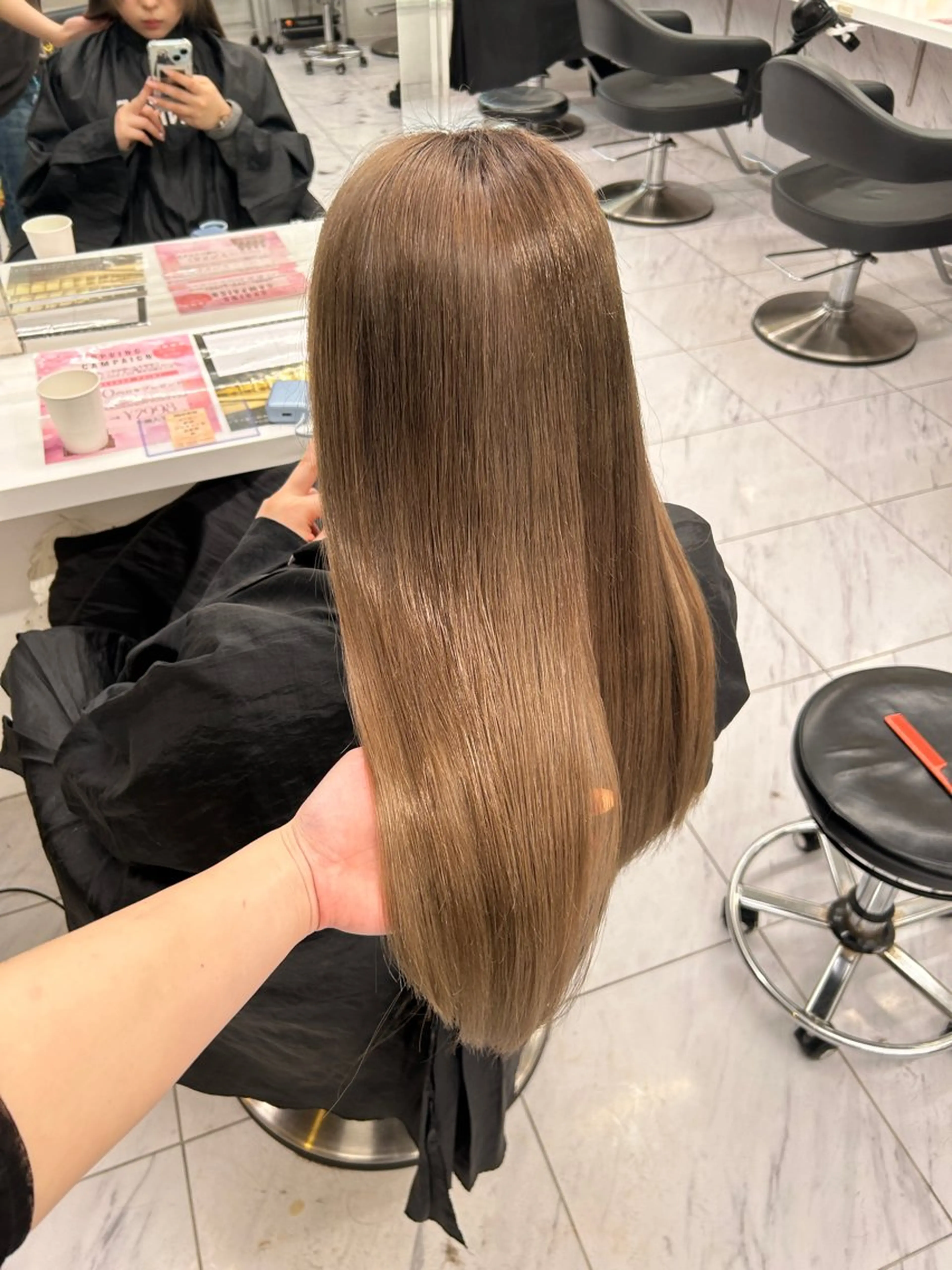 カラー カット ヘアカラー トリートメント ヘッドスパ ヘアセット 🥯縮毛/レイヤー/ ベージュヘア🥯のヘアスタイル