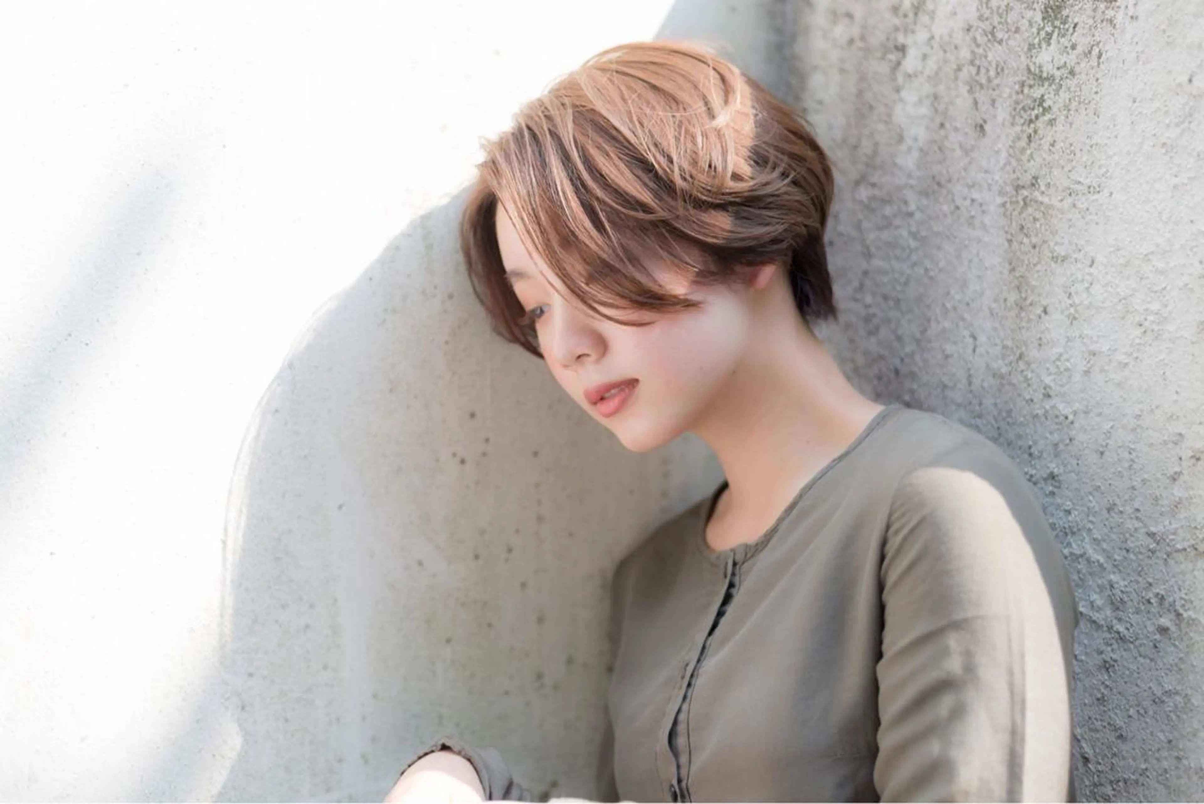 ショート カラー パーマ カット ヘアカラー GO TODAY シェアサロン 原宿本店所属・ボブ/レイヤー/ パーマ/淀川  純のヘアスタイル