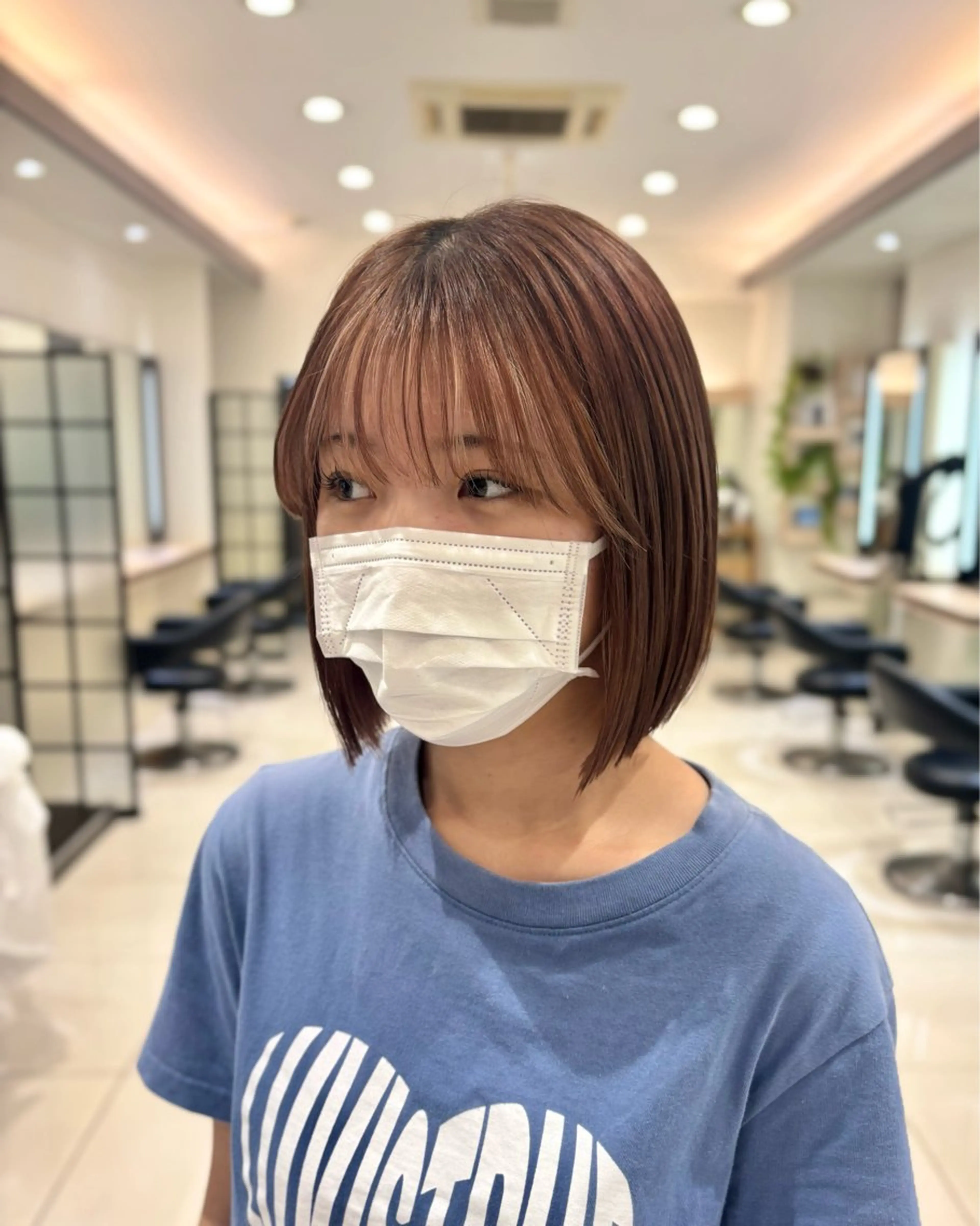 ショート ボブ カット 辻村 彩華のヘアスタイル