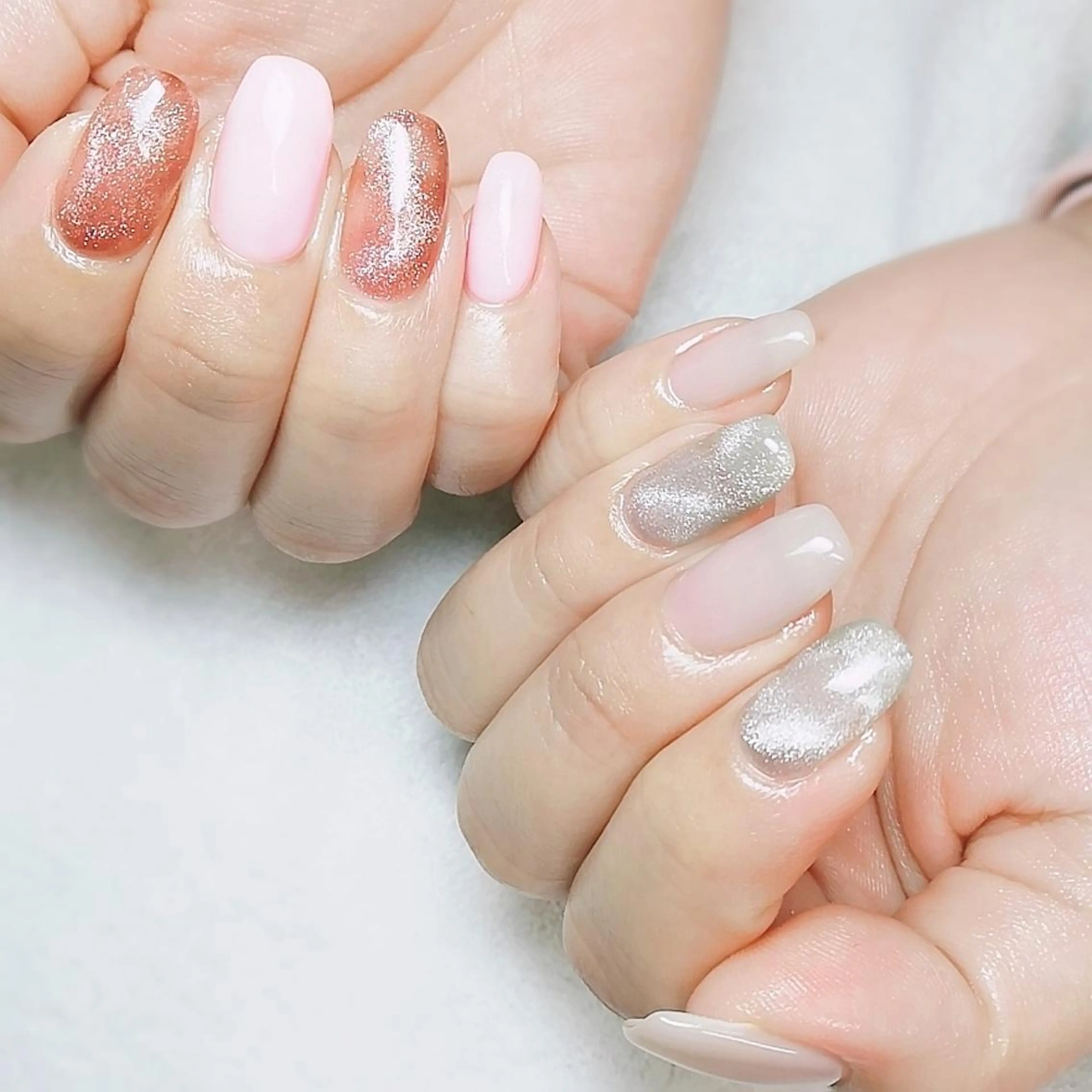 ネイル マグネットネイル ワンカラーネイル ハンドネイル 柴崎 美幸のネイルデザイン