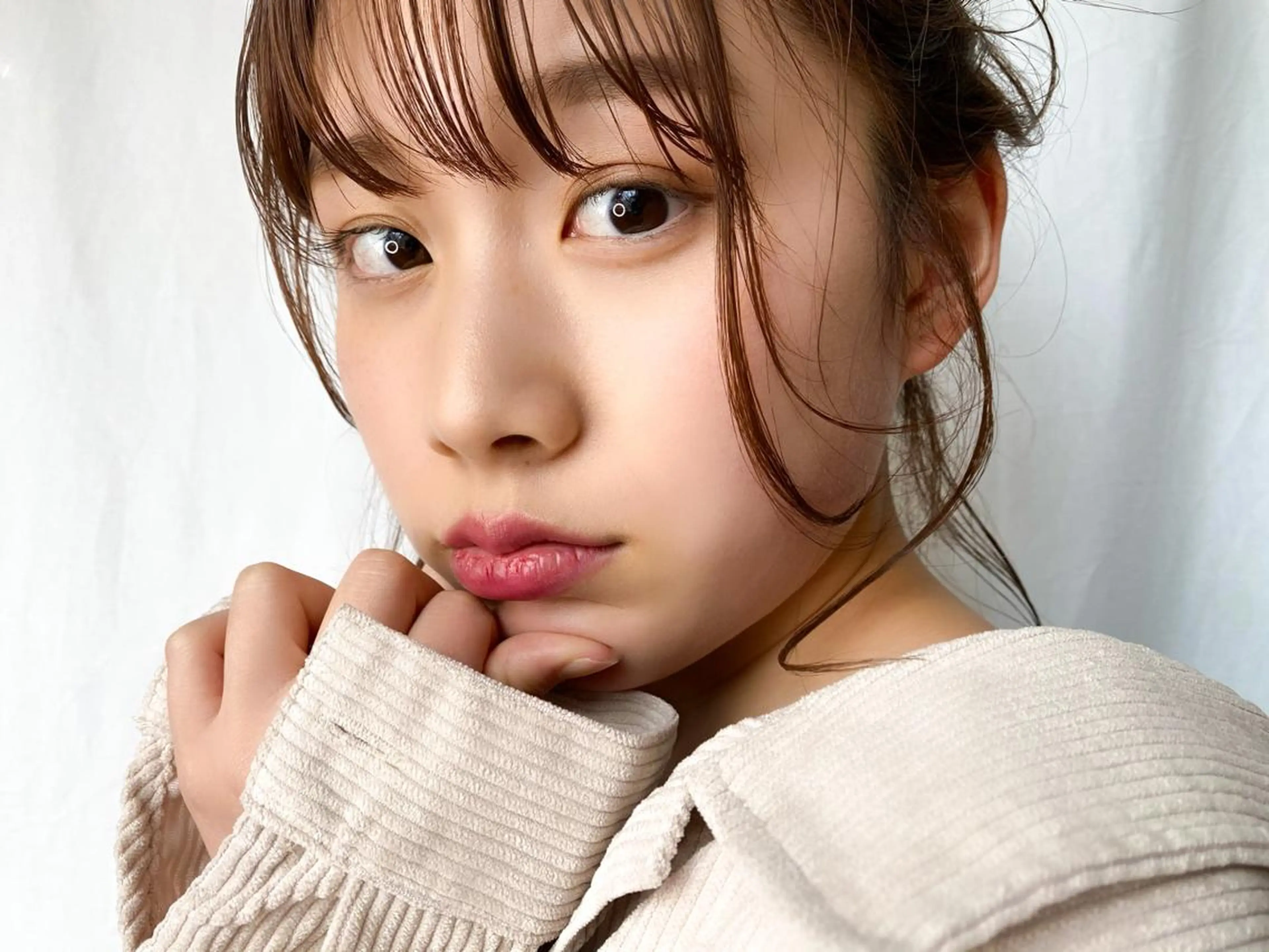 ミディアム カラー ヘアアレンジ お団子ヘア 上川 美幸のヘアスタイル