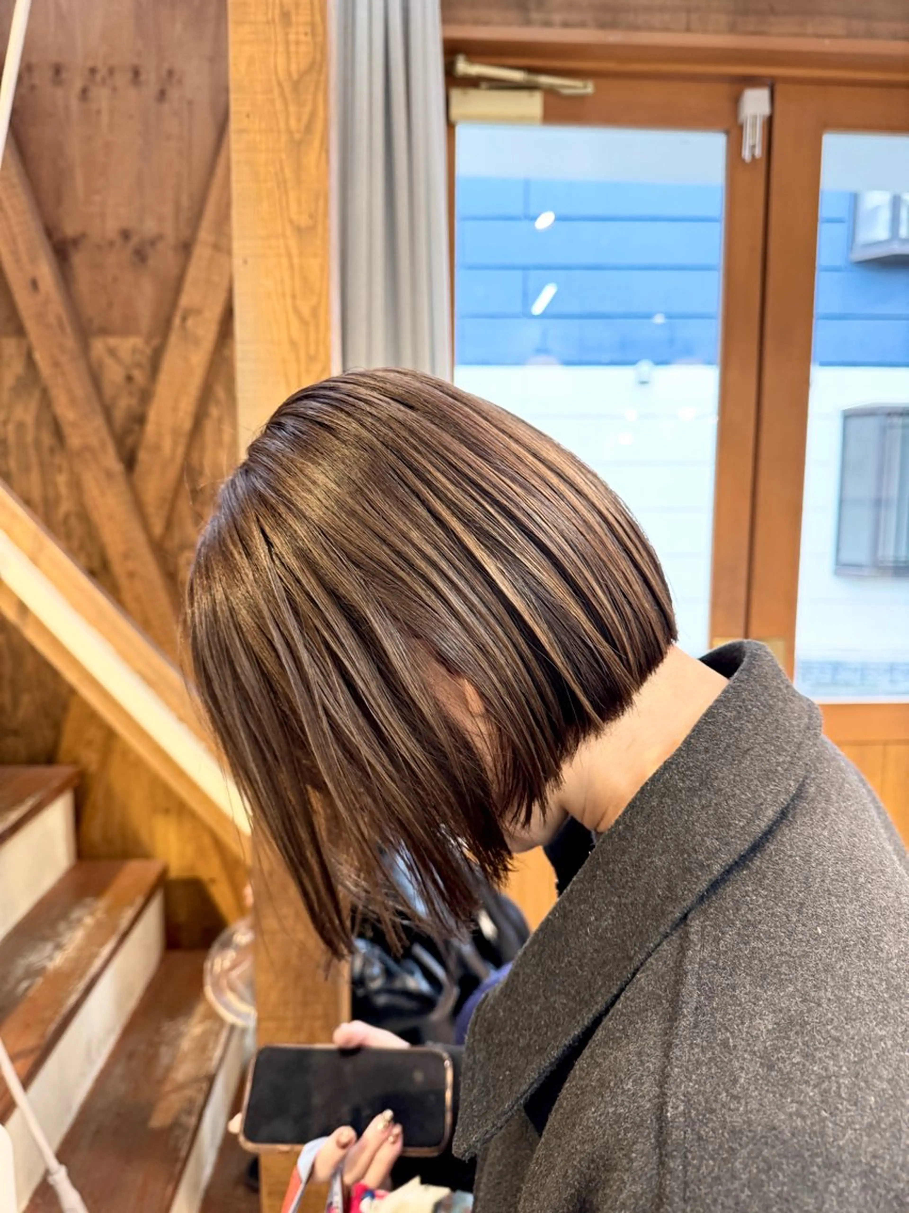 ミディアム カラー ヘアカラー 透明感カラー/ハイト ーン/メイク/umiのヘアスタイル