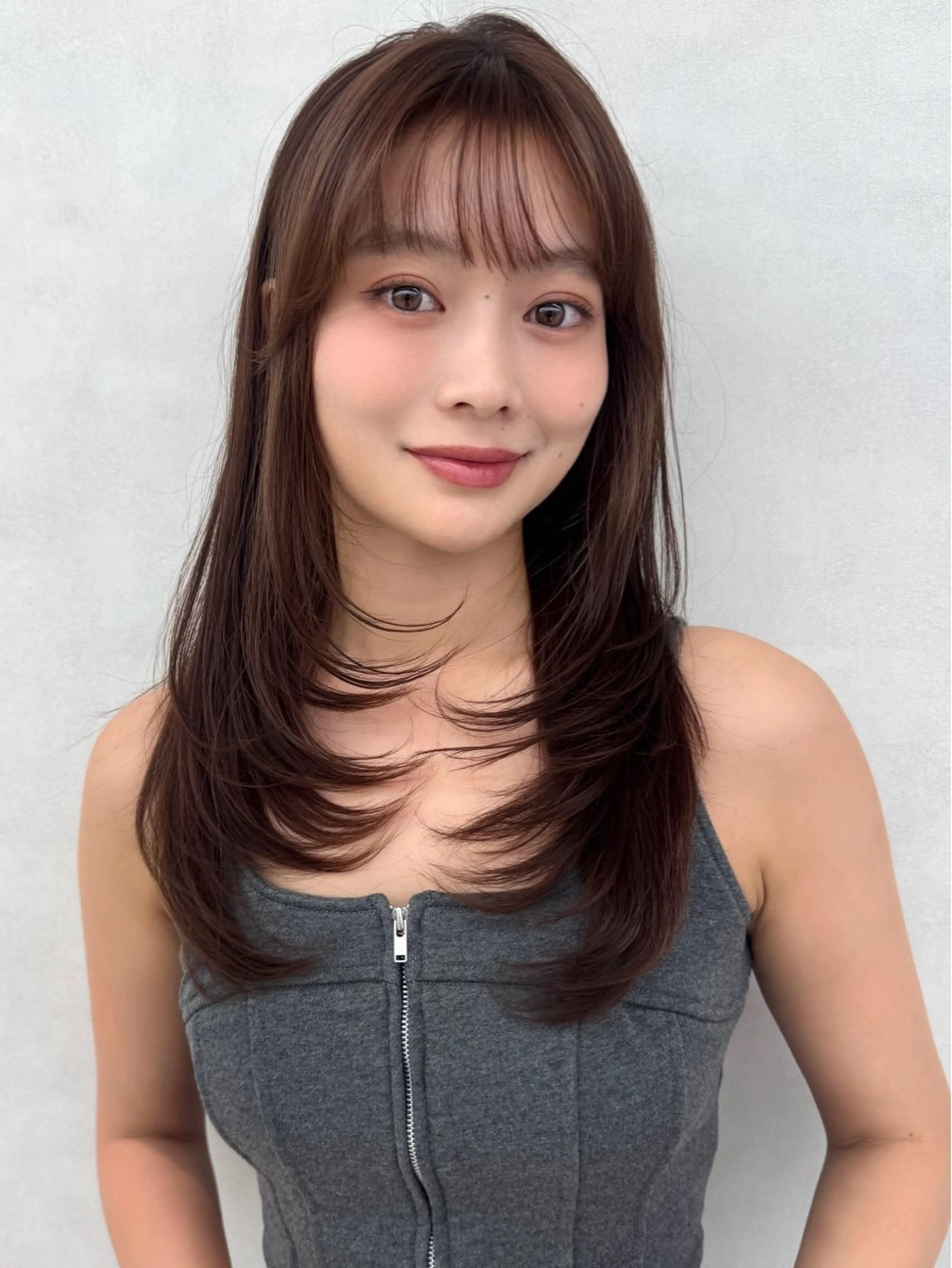 ロング カット 🔮韓国スタイル/艶 カラー/あやか🔮のヘアスタイル