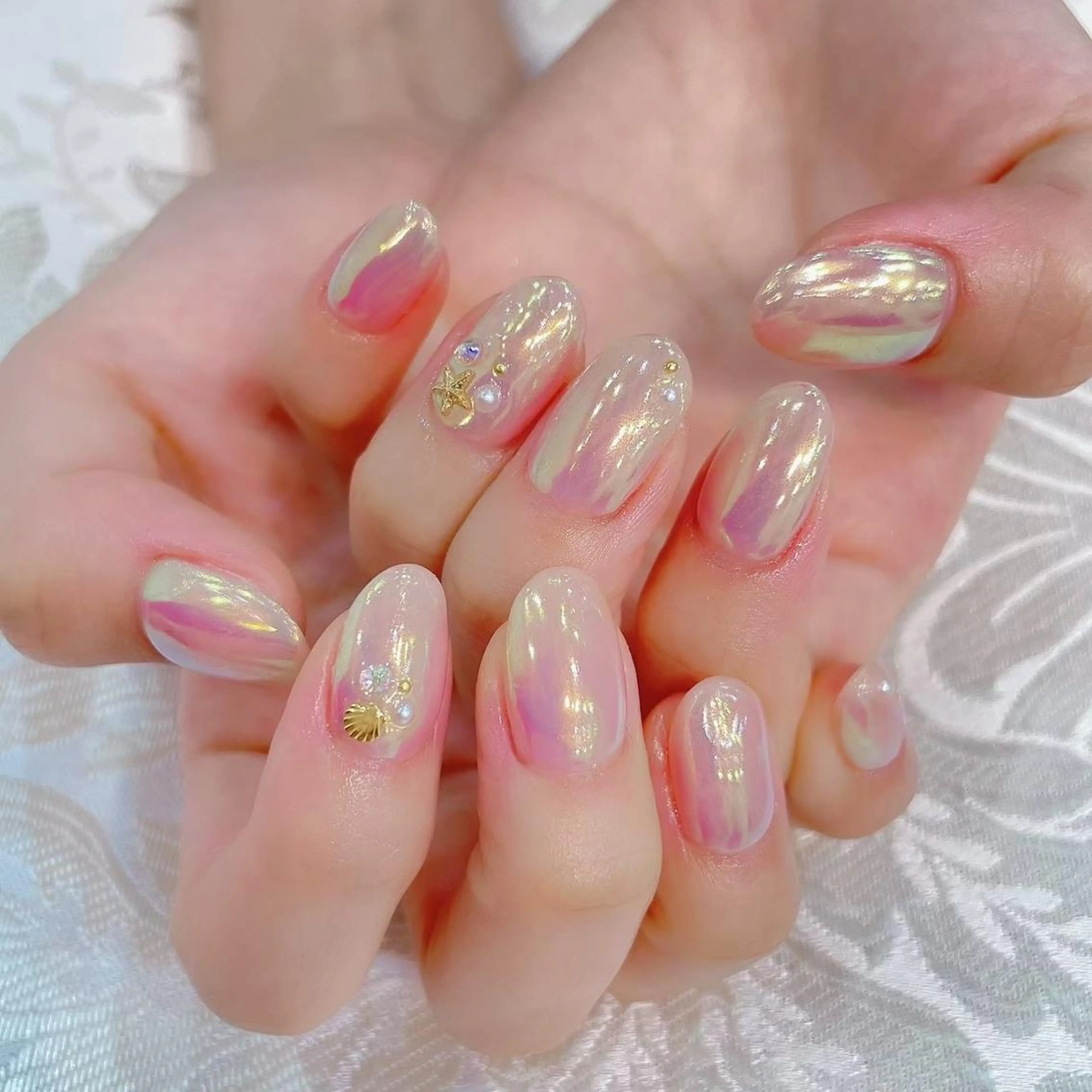 ネイル RAFFINE haru🦋🩵のネイルデザイン